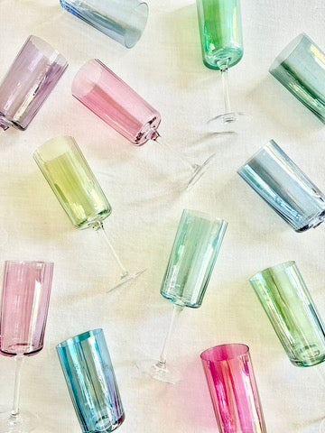 Gems Champagne Flute - Jade S/4