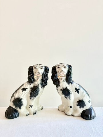 Historic Staffordshire Spaniels - Pair