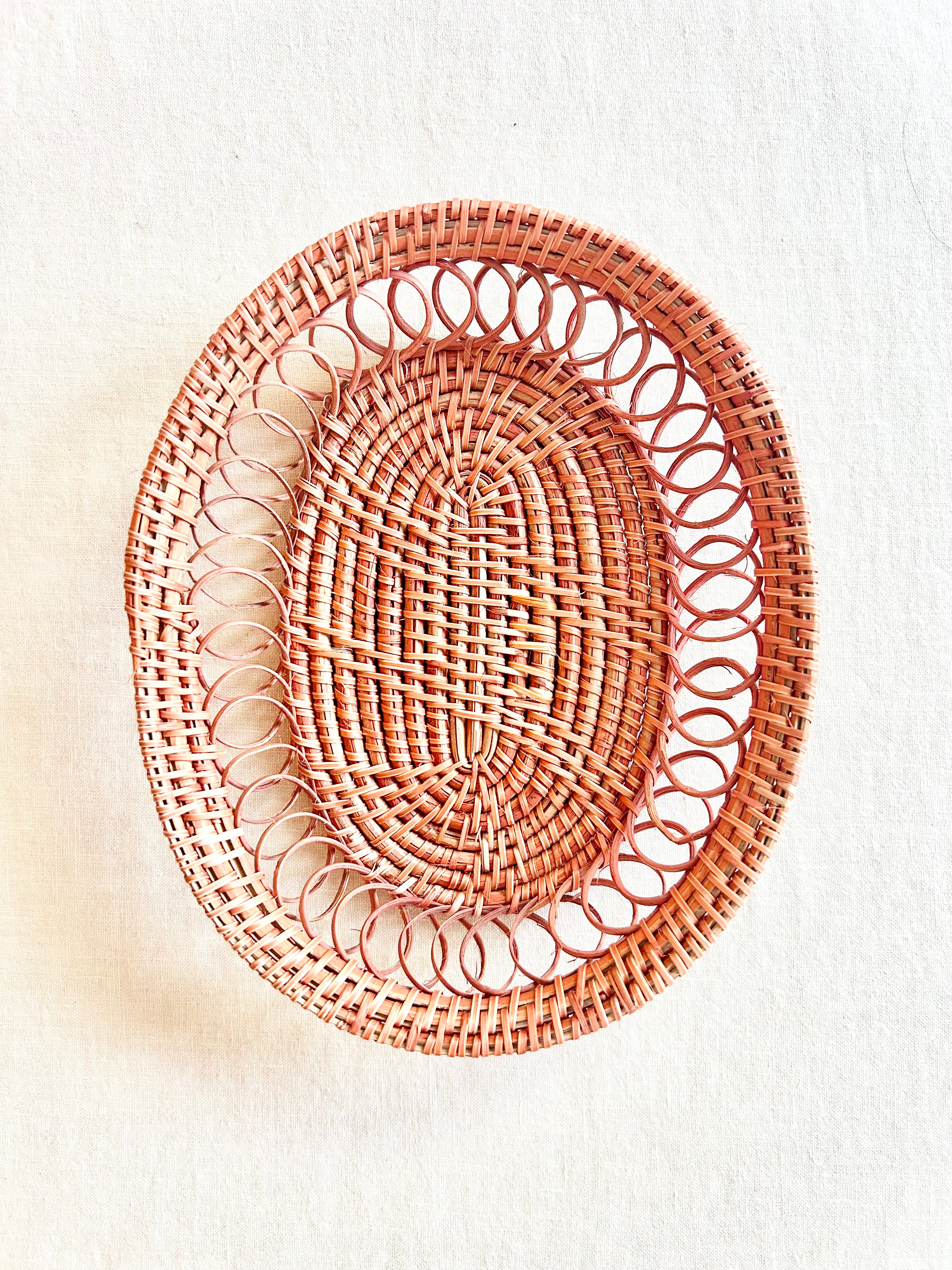 La Boucle Oval Basket - 7" - Peachy - S/4