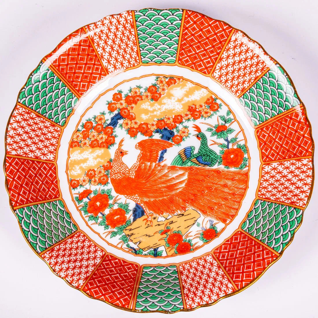 Historic Imari Low Salad Bowls S/2