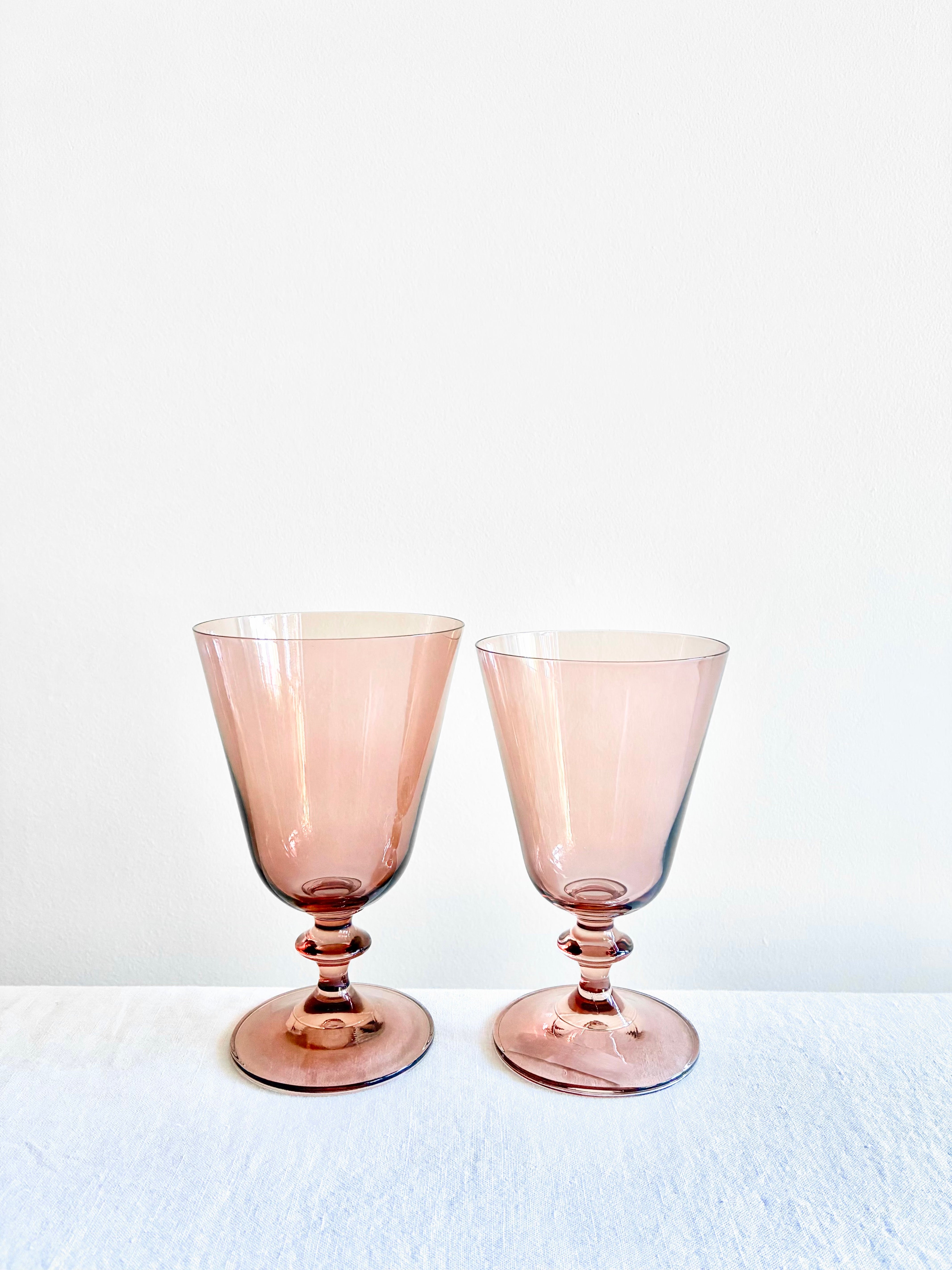 Meret Goblets - Rose - S/6