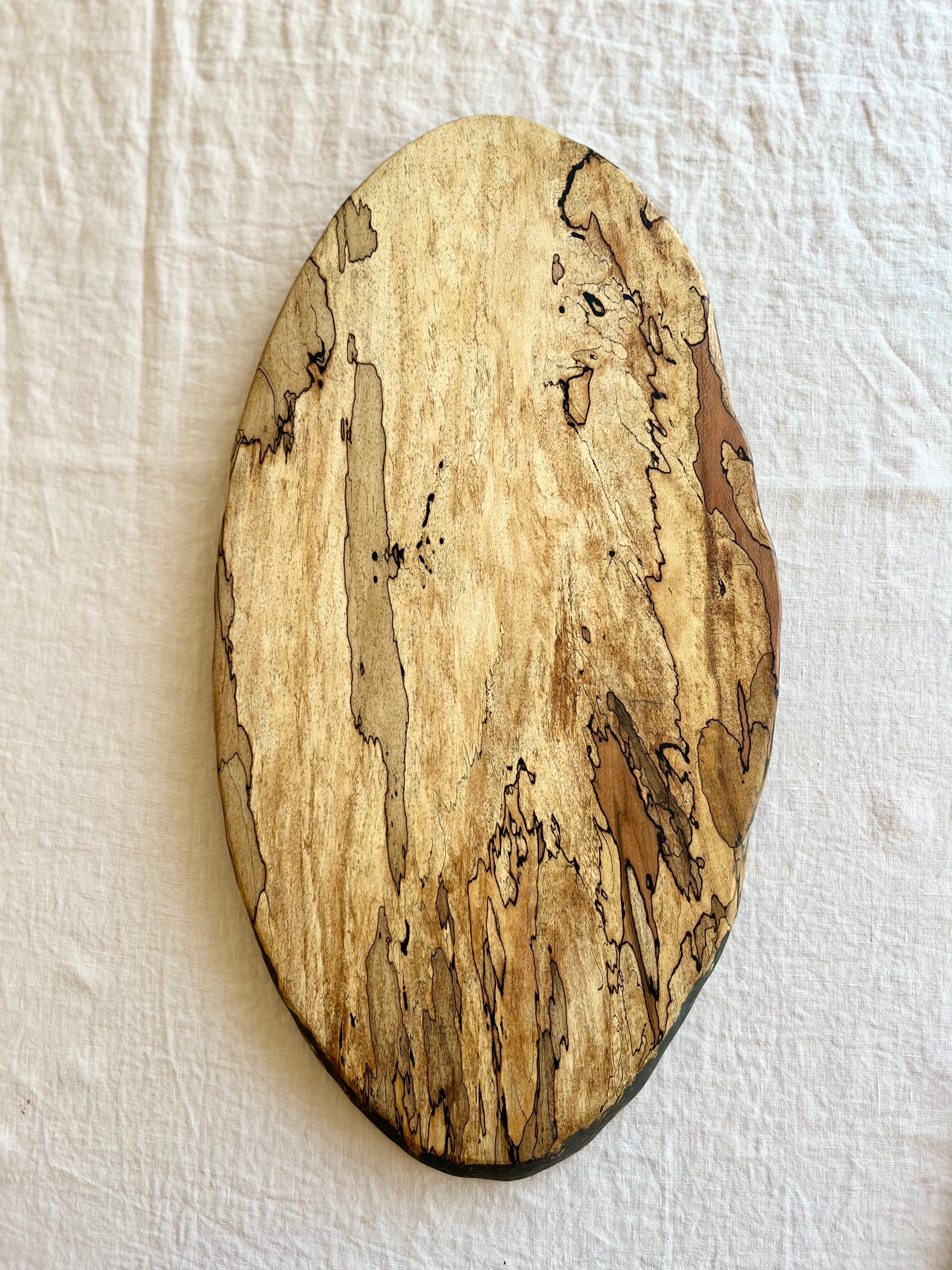 Spalted Maple Wood Board - Oval - Multiple Sizes