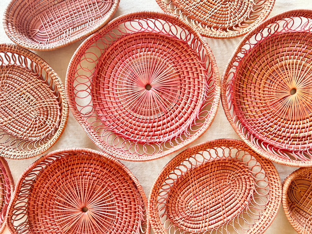 La Boucle Oval Basket - 7" - Peachy - S/4