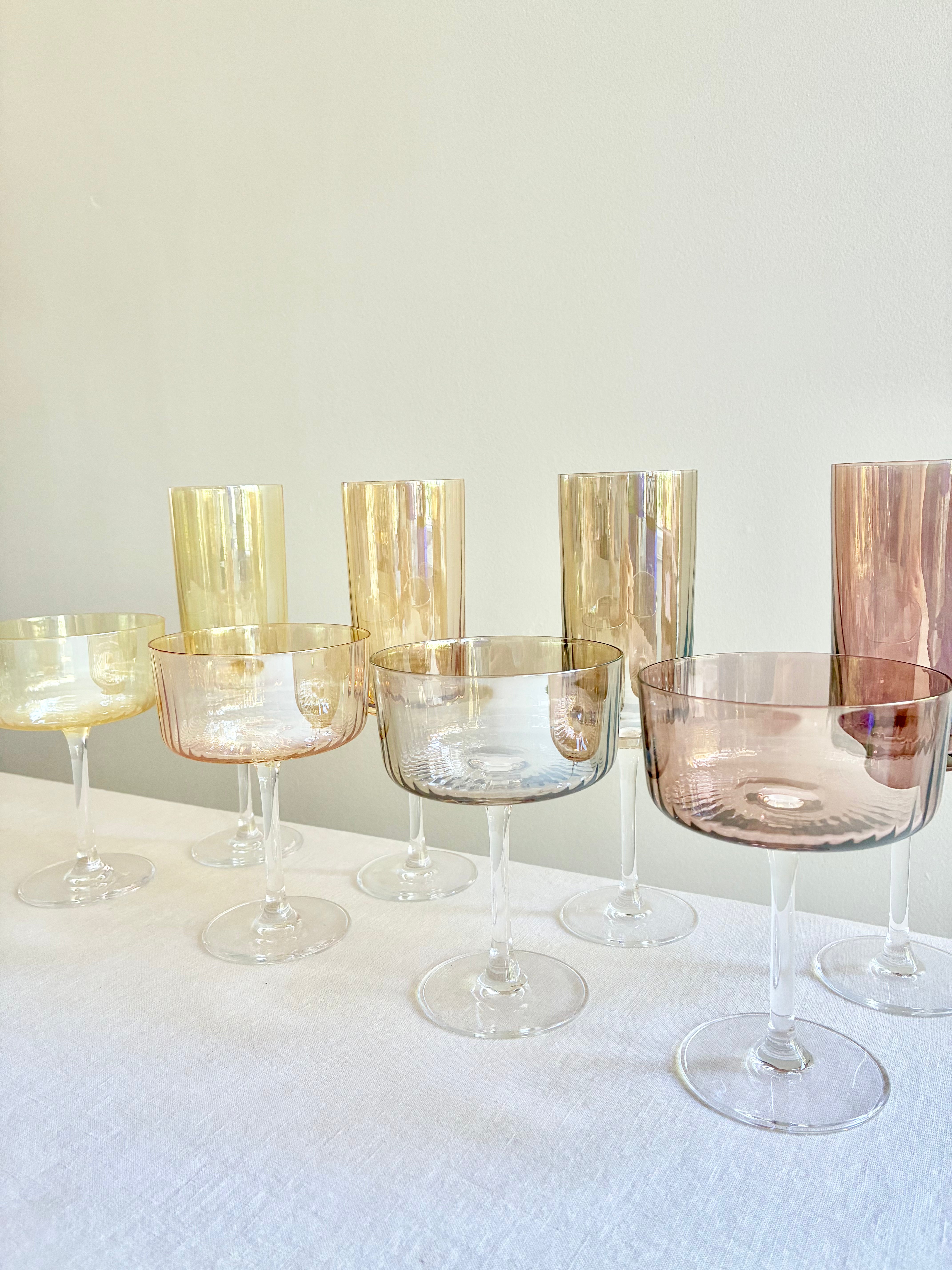 Gems Champagne Coupe - Amber S/4