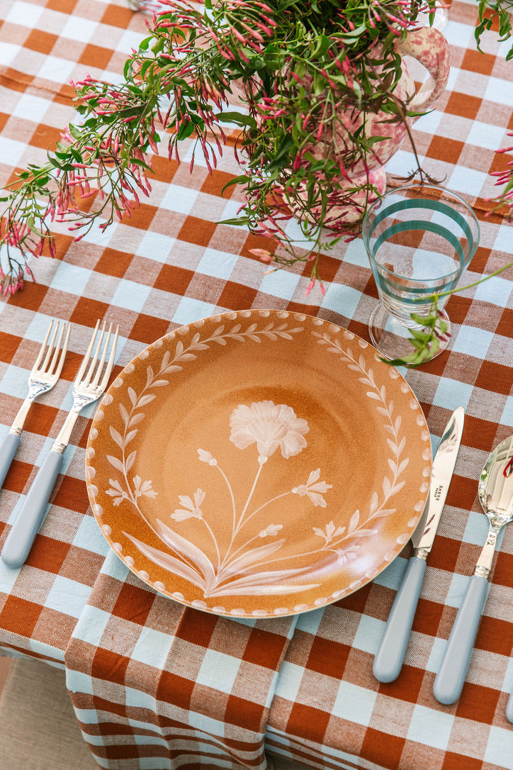 PRE-ORDER - Umber Bloom Dinner Plate - S/4