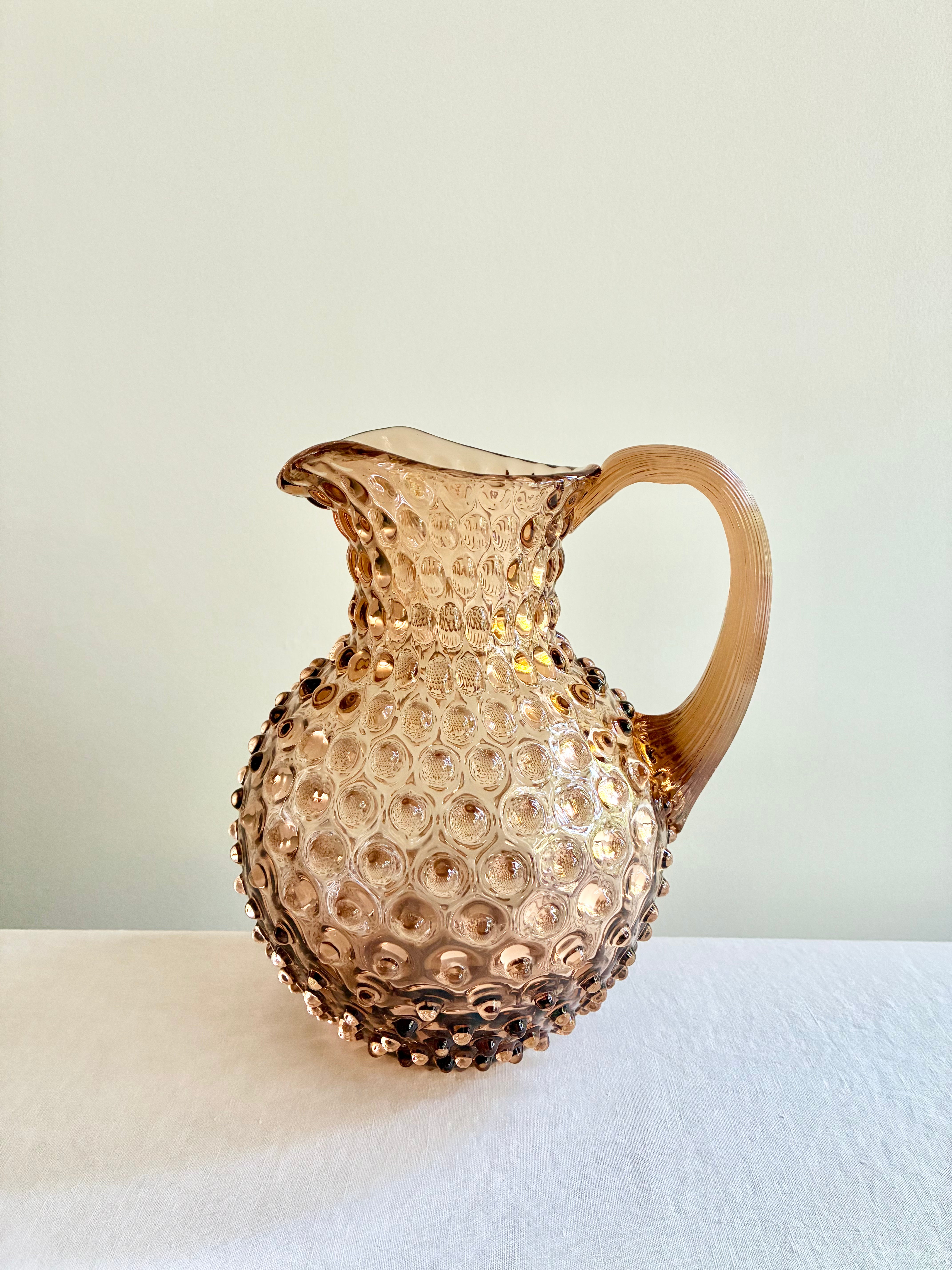 Hobnail Pitcher - Bronze