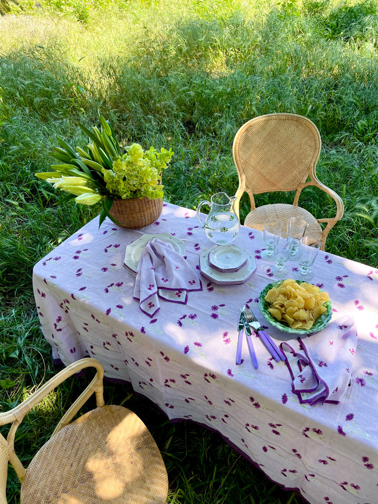 Sainte Marie Salad Plate ~ Tulips ~ Lilac - S/4