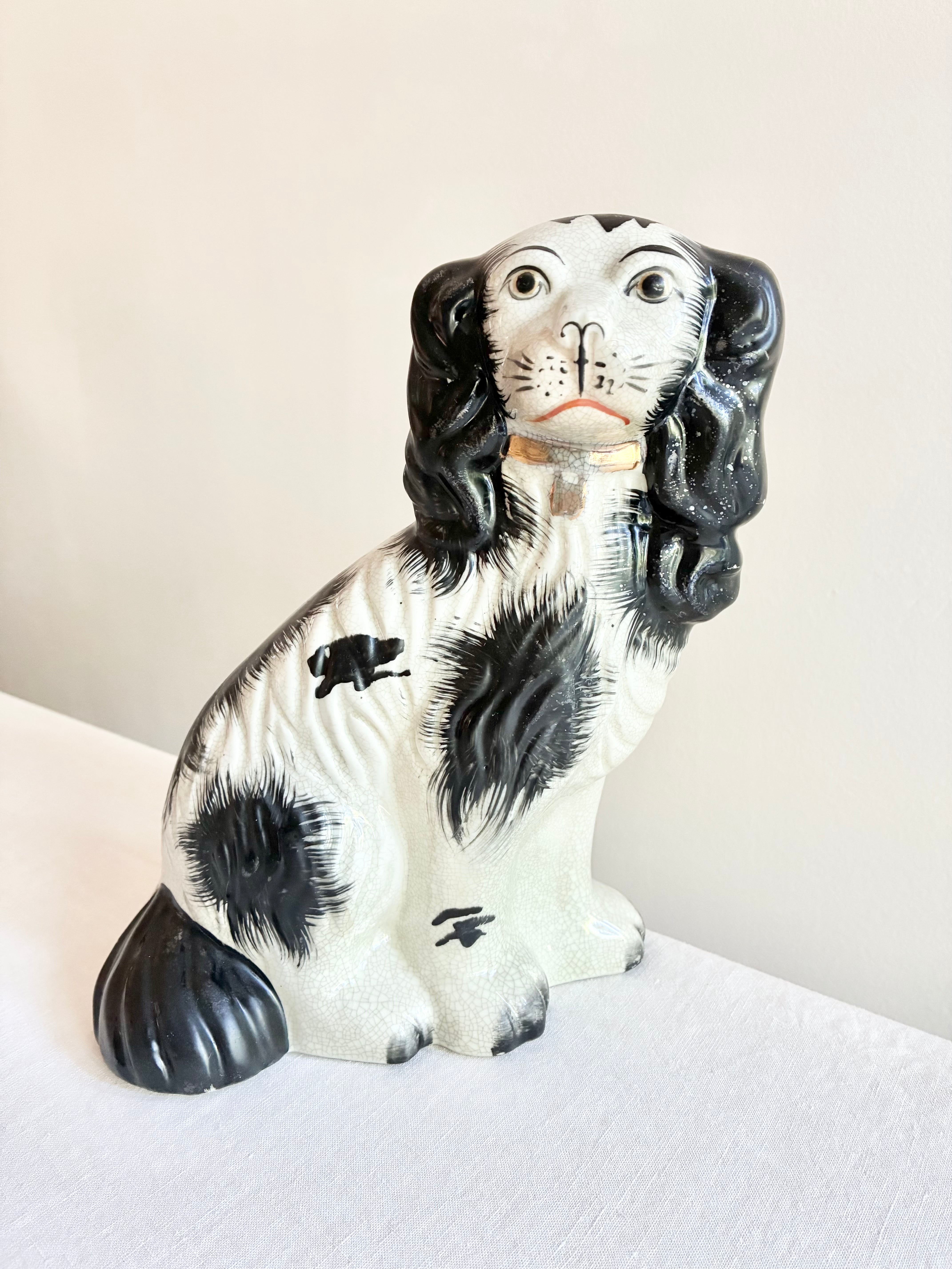 Historic Staffordshire Spaniels - Pair
