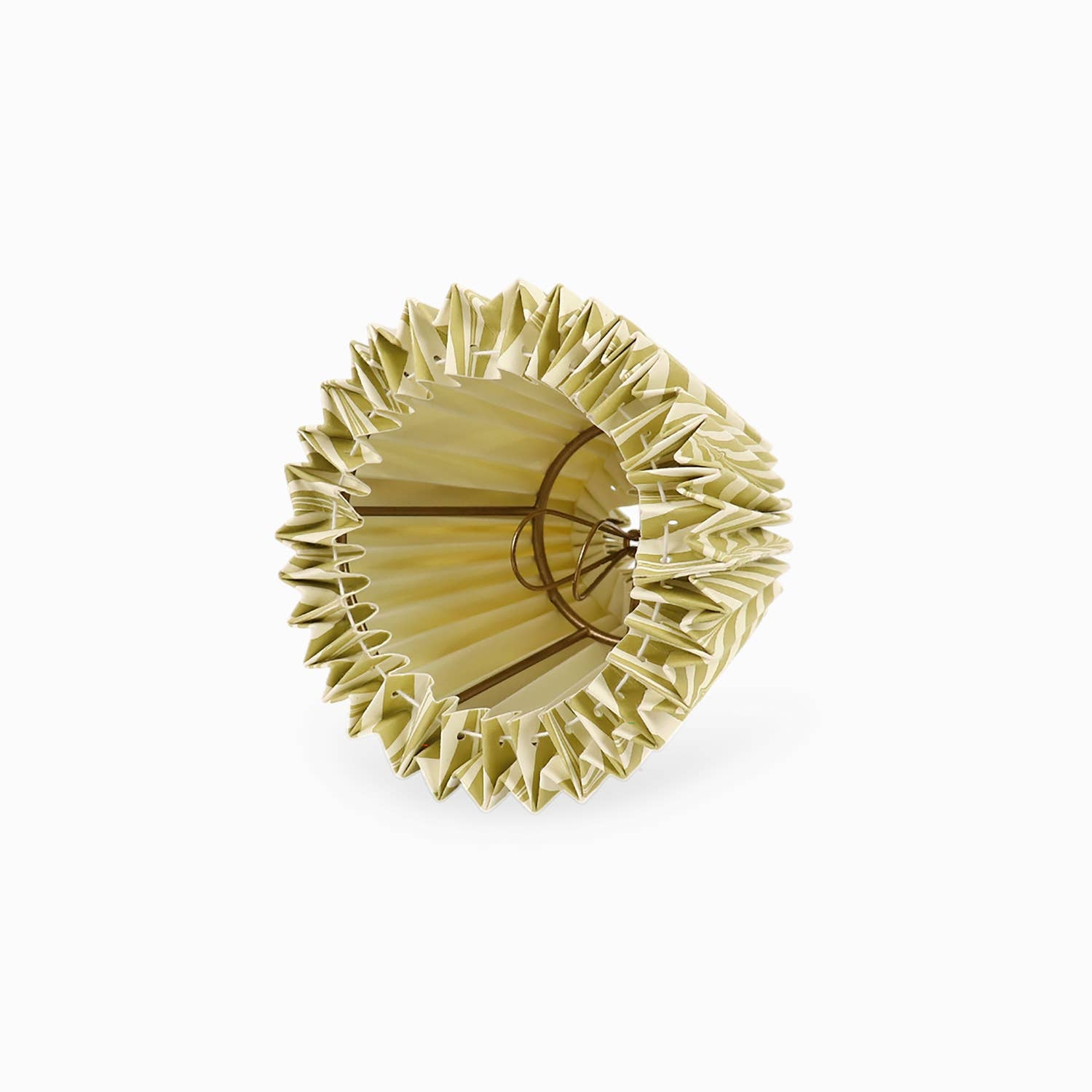 Pleated Marbled Lampshade - Apple
