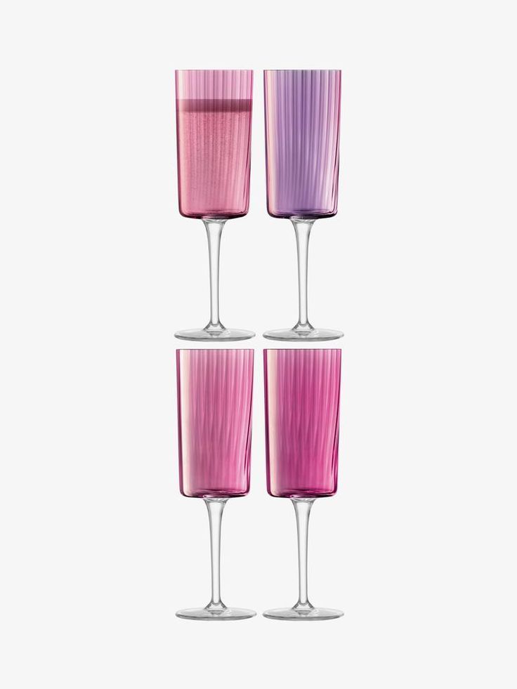 Gems Champagne Flute - Garnet S/4