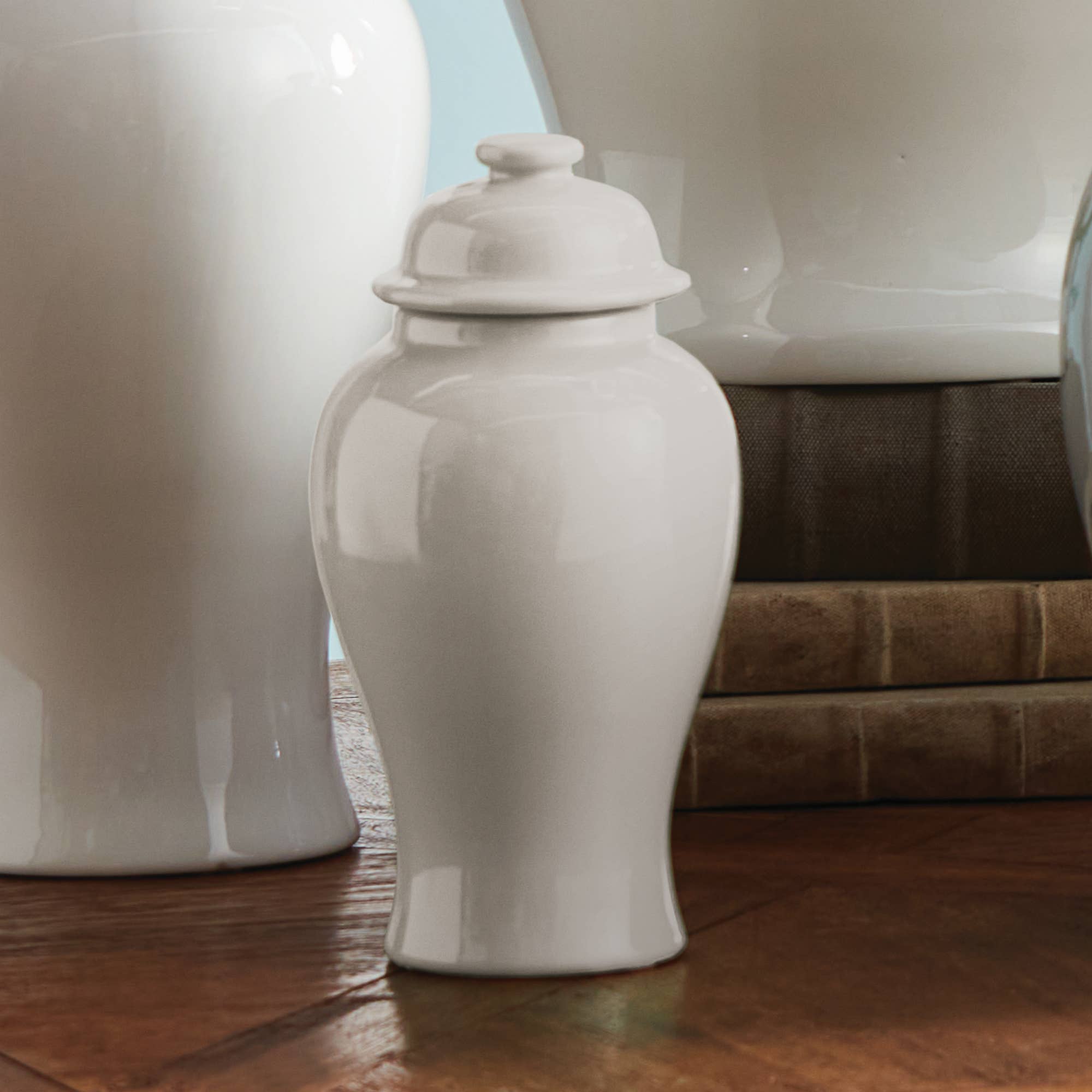 Koa Mini Ginger Jar - White