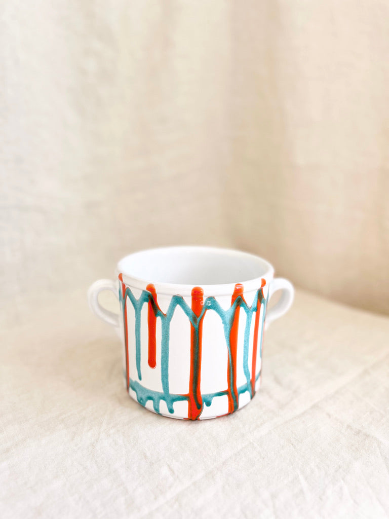 Short Vivid Crock - Orange