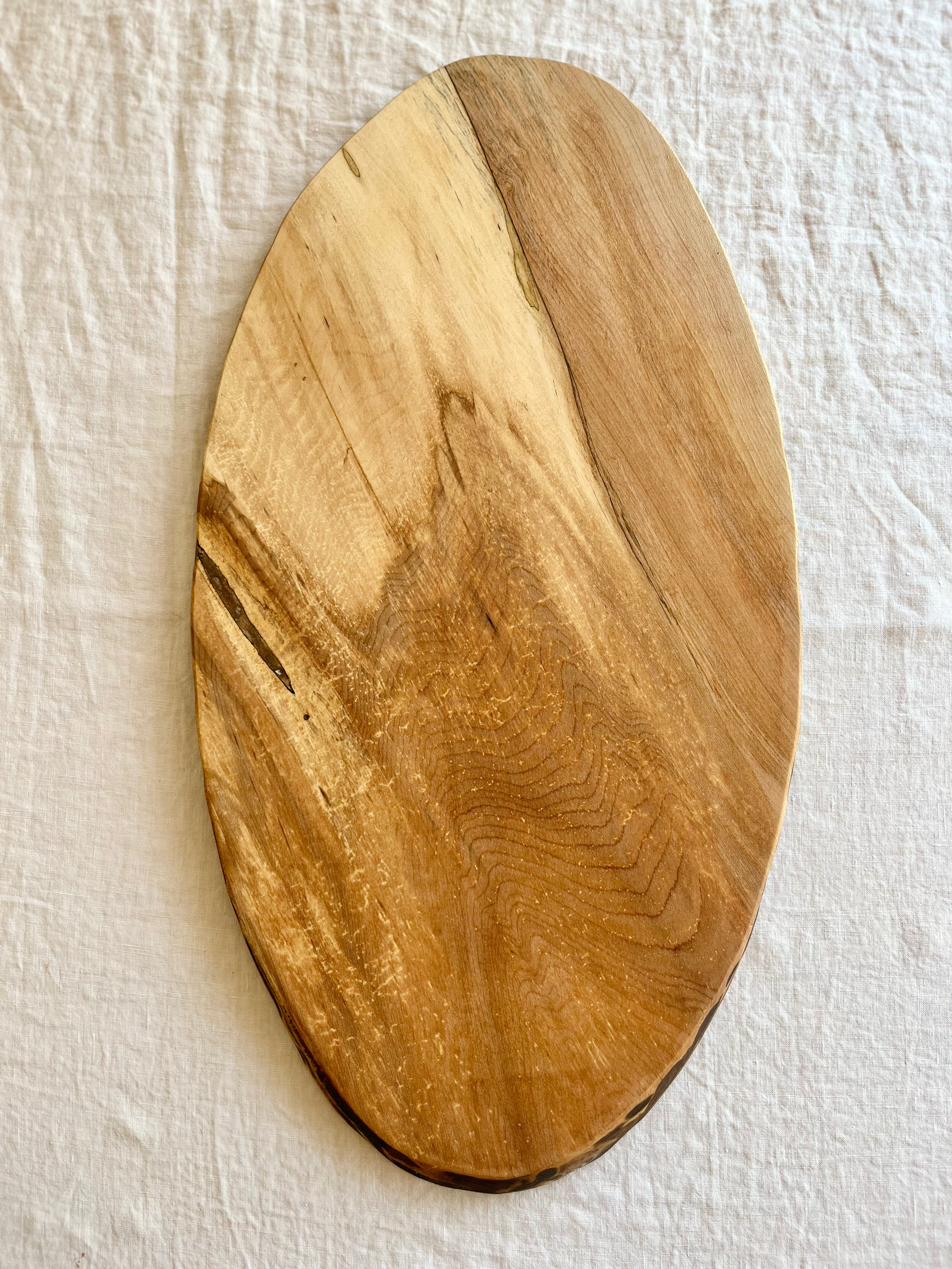 Spalted Maple Wood Board - Oval - Multiple Sizes