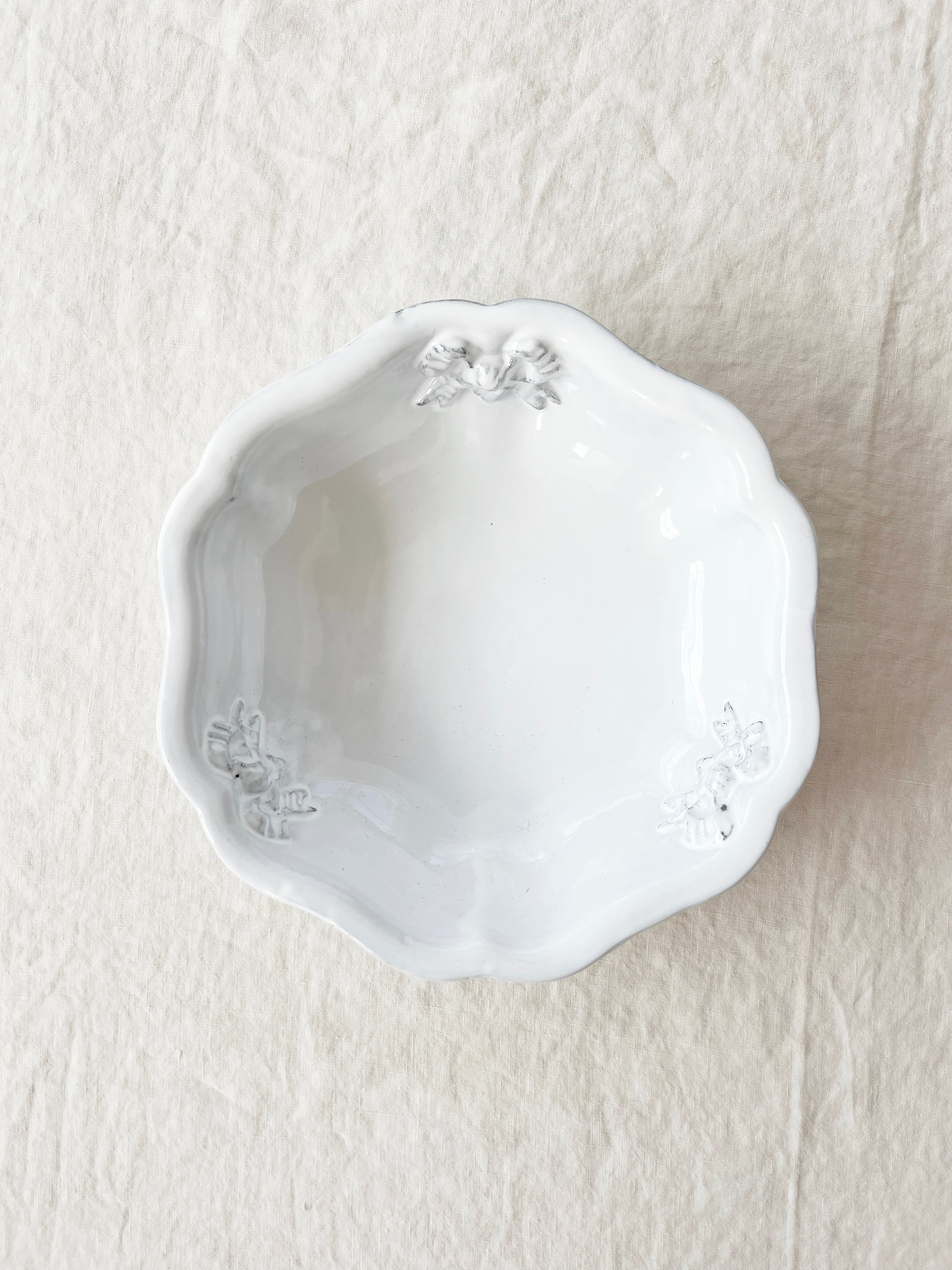 Colette Edition Salad Bowl -Blanc Bow