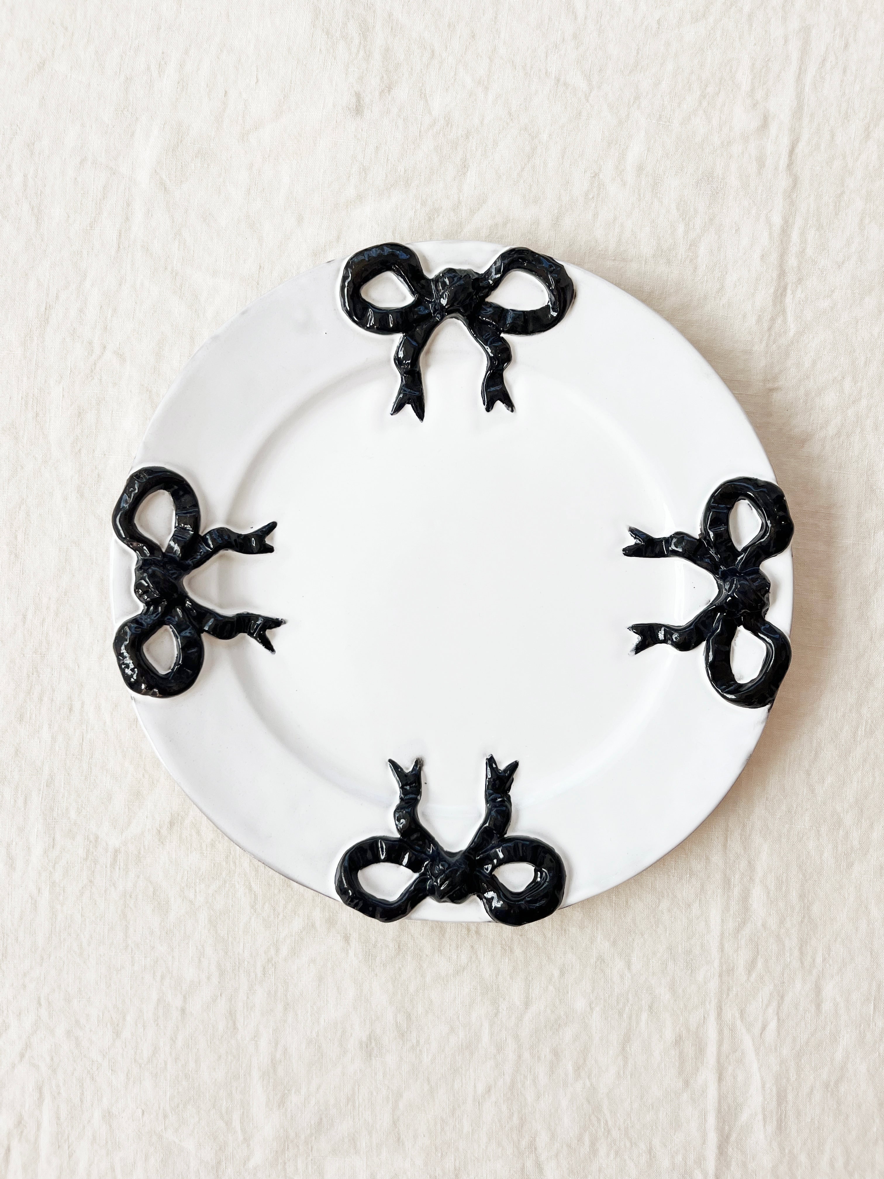 PRE-ORDER -Colette Edition Dinner Plate -Black Bow