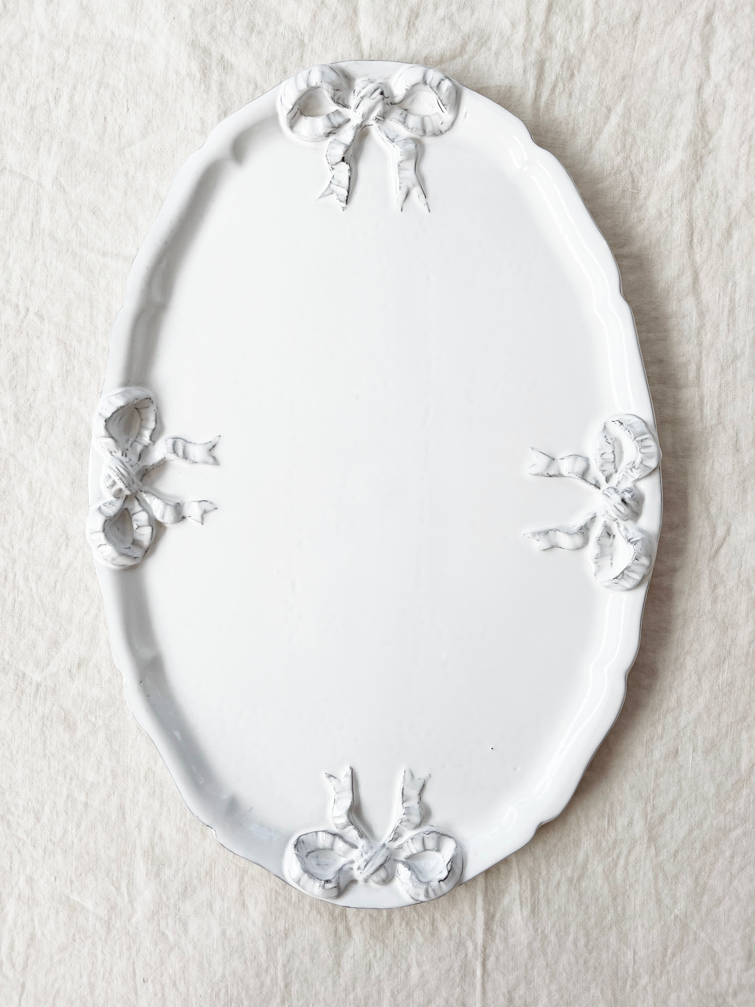 Colette Edition Oval Platter - White