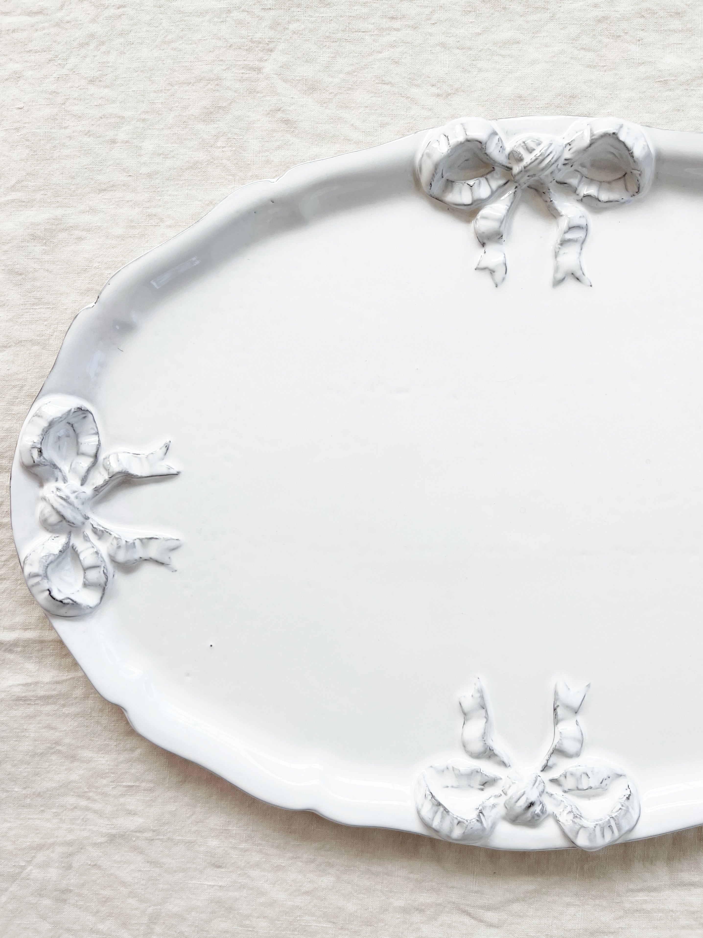 Colette Edition Oval Platter - White