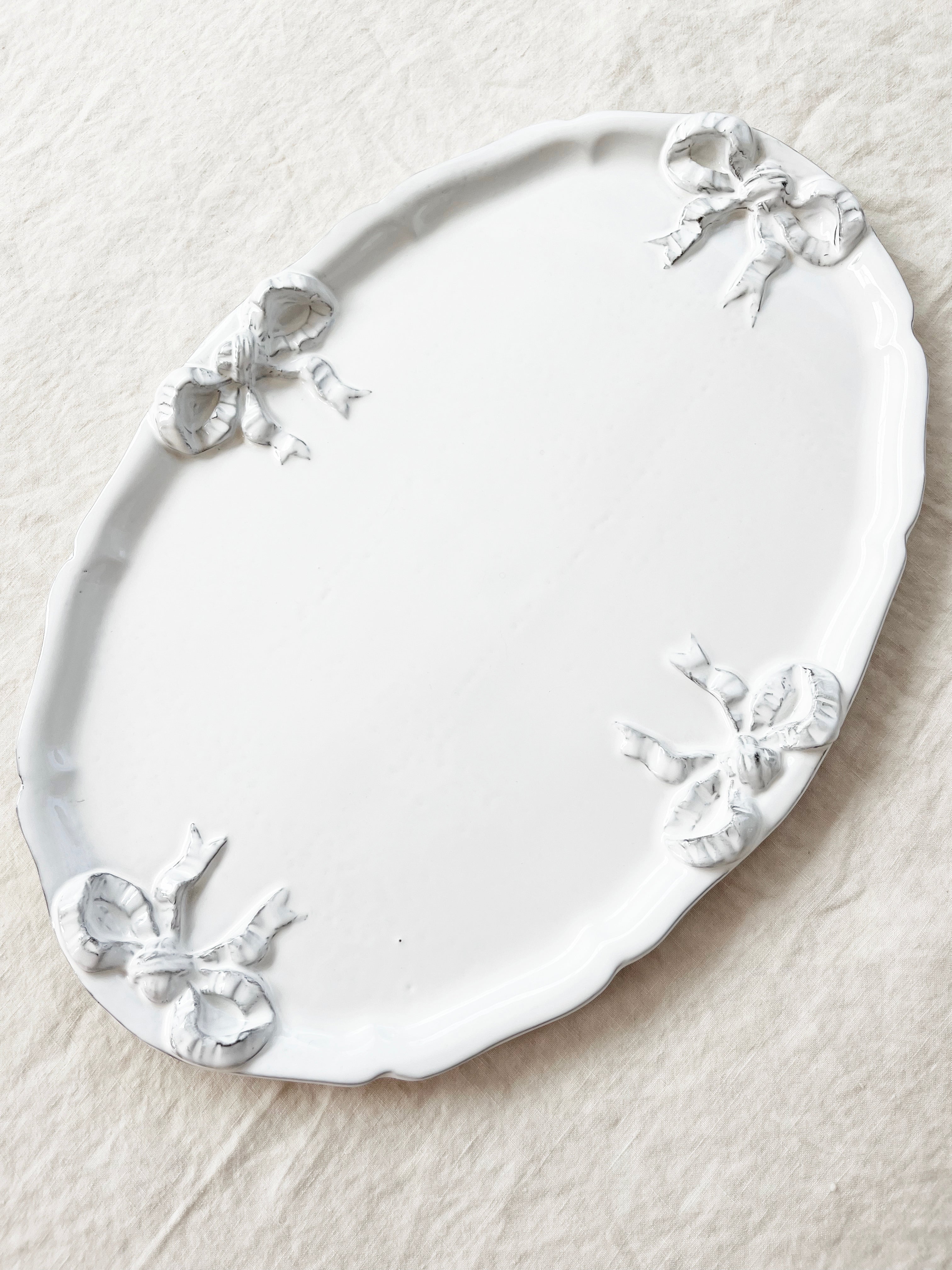 Colette Edition Oval Platter - White