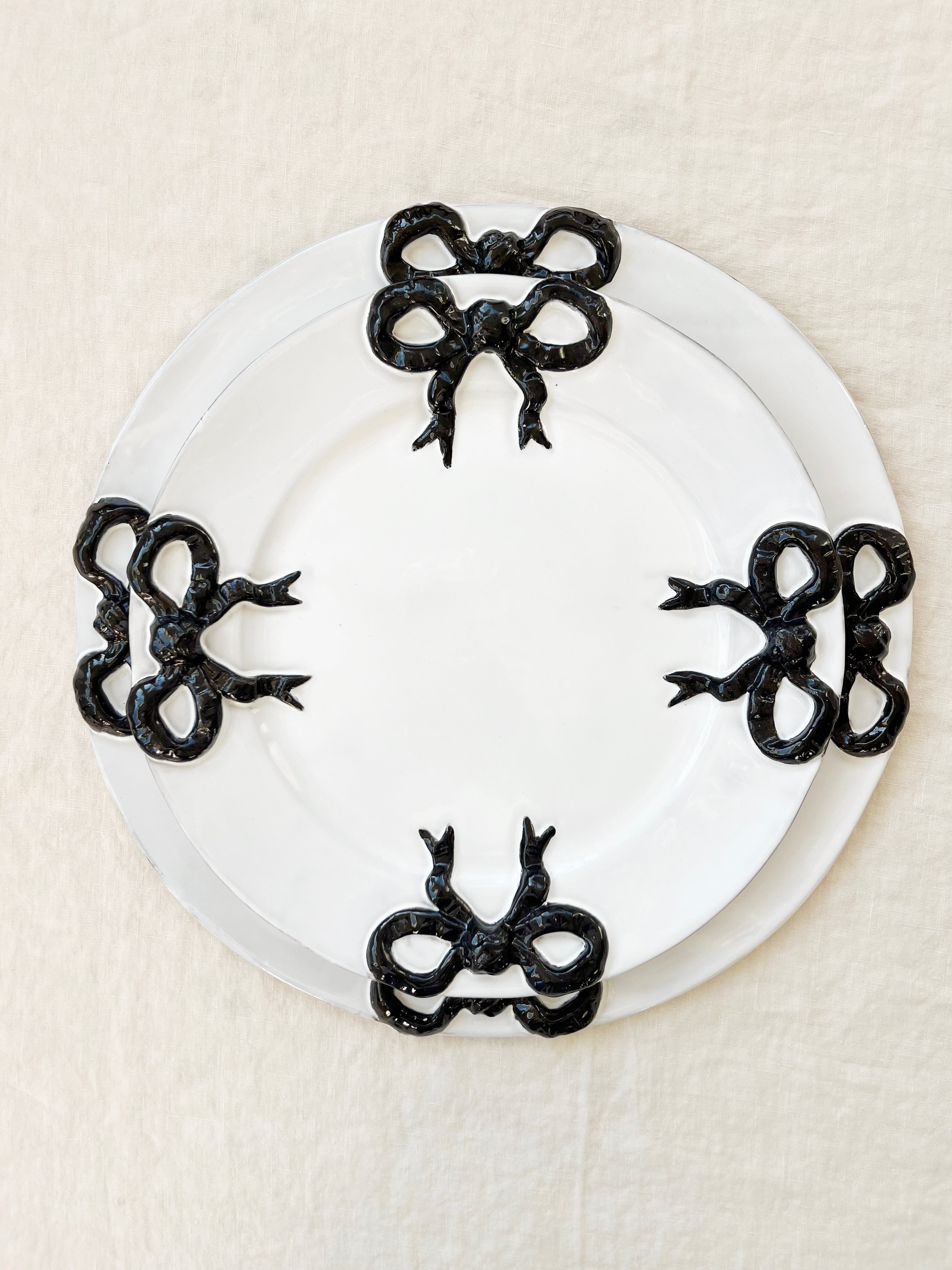 PRE-ORDER- Colette Edition Service Plate -Black Bow
