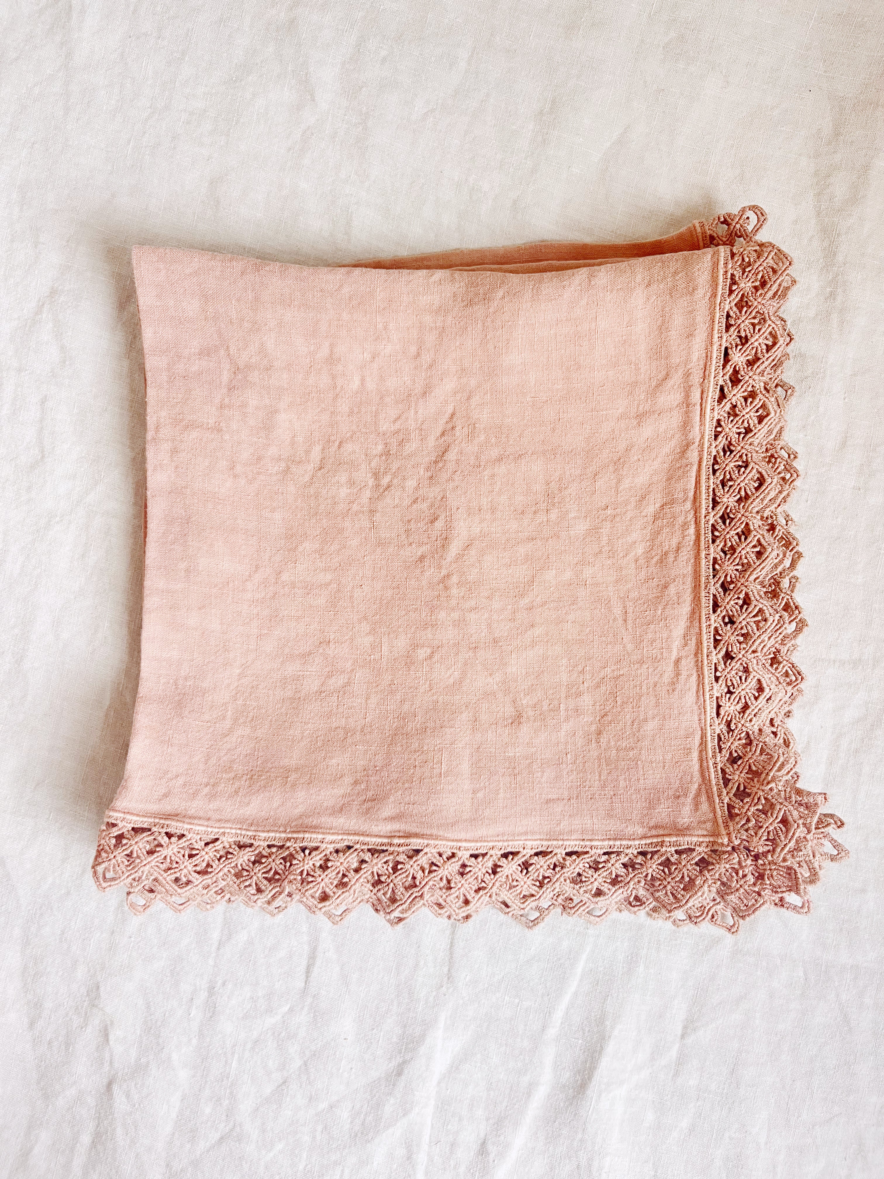 PRE-ORDER - Milano Macrame Napkins - Rose S/4