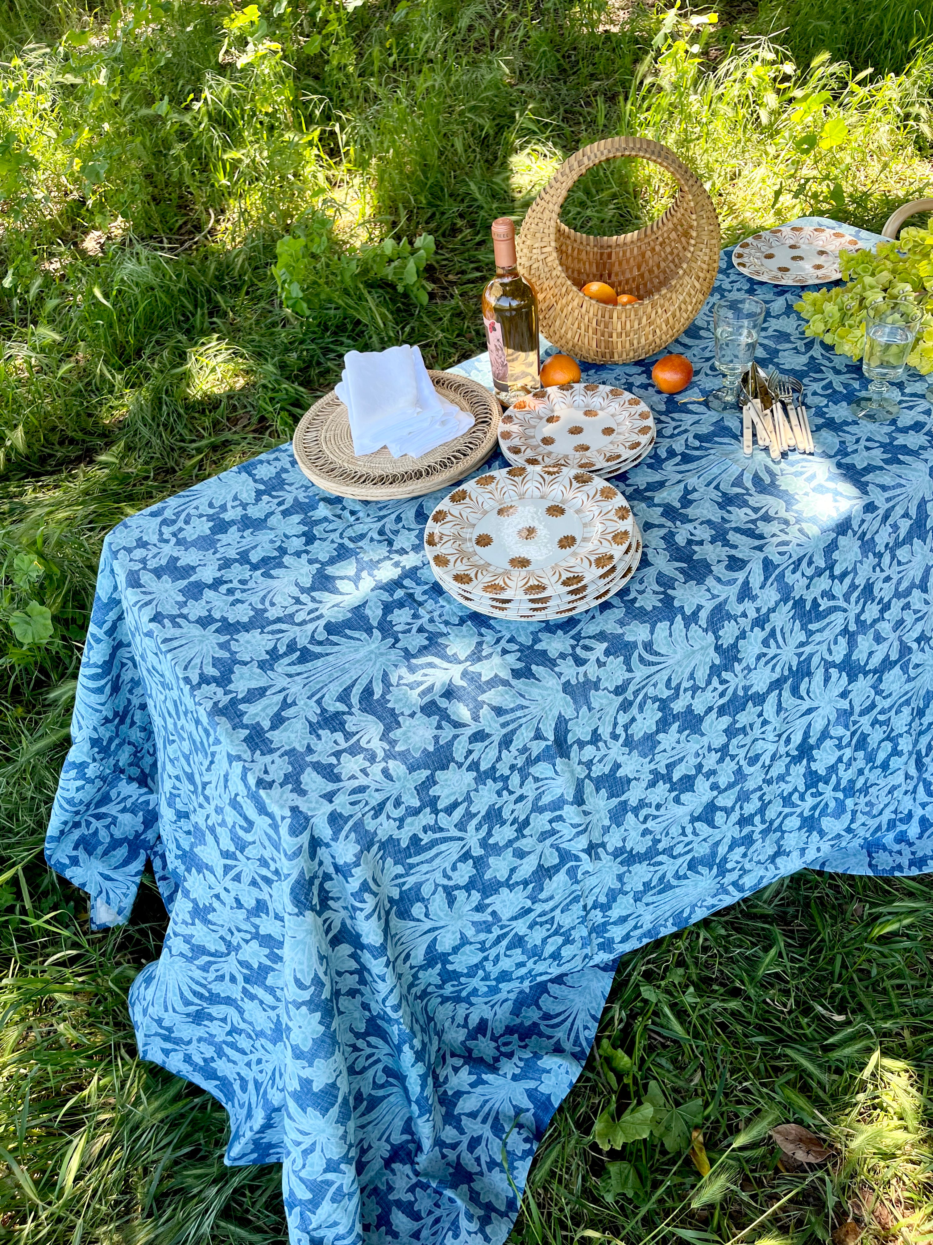 Haveli Tablecloth - Cobalt