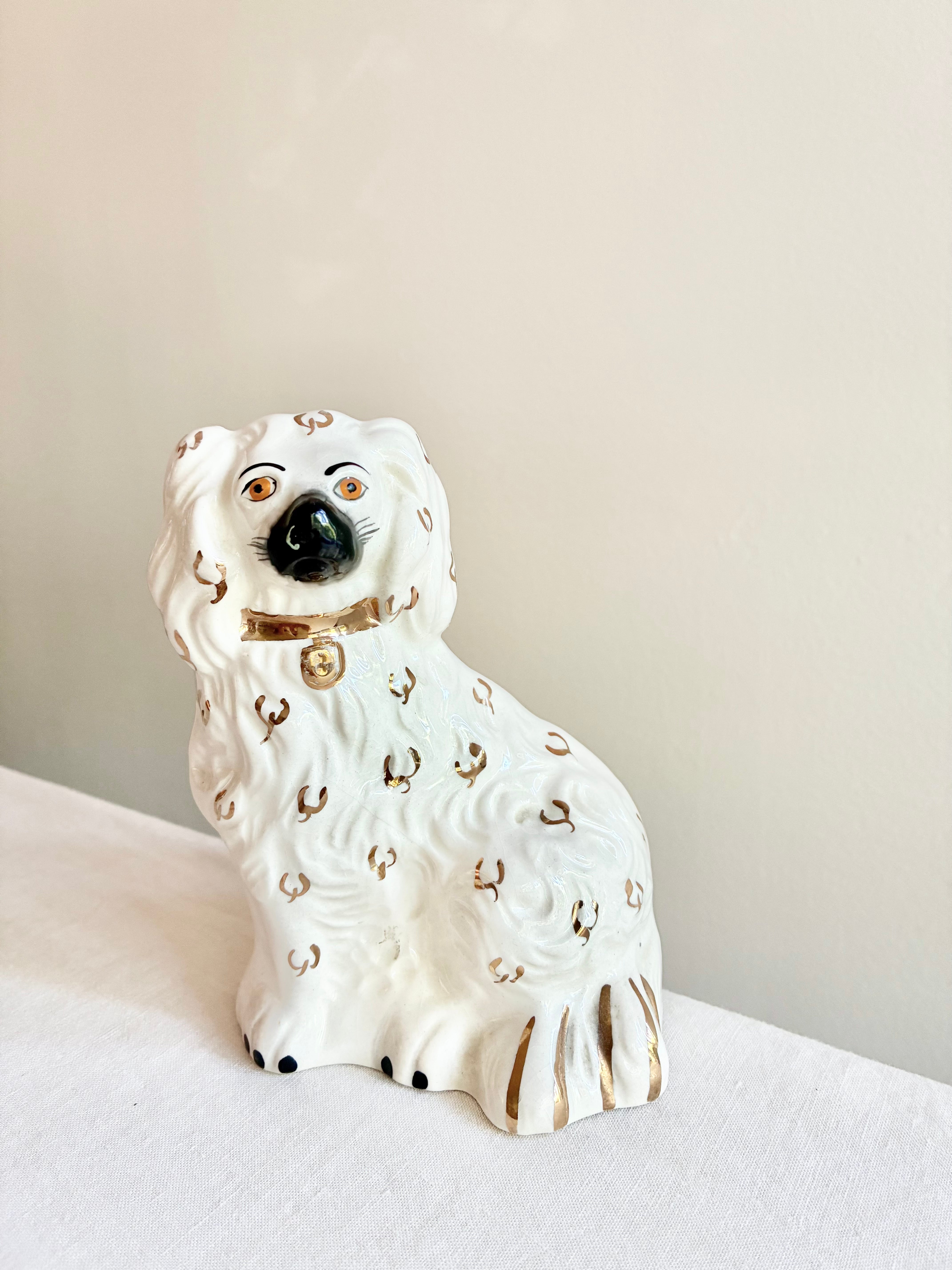Historic Staffordshire J.W.C. Spaniel Figurine