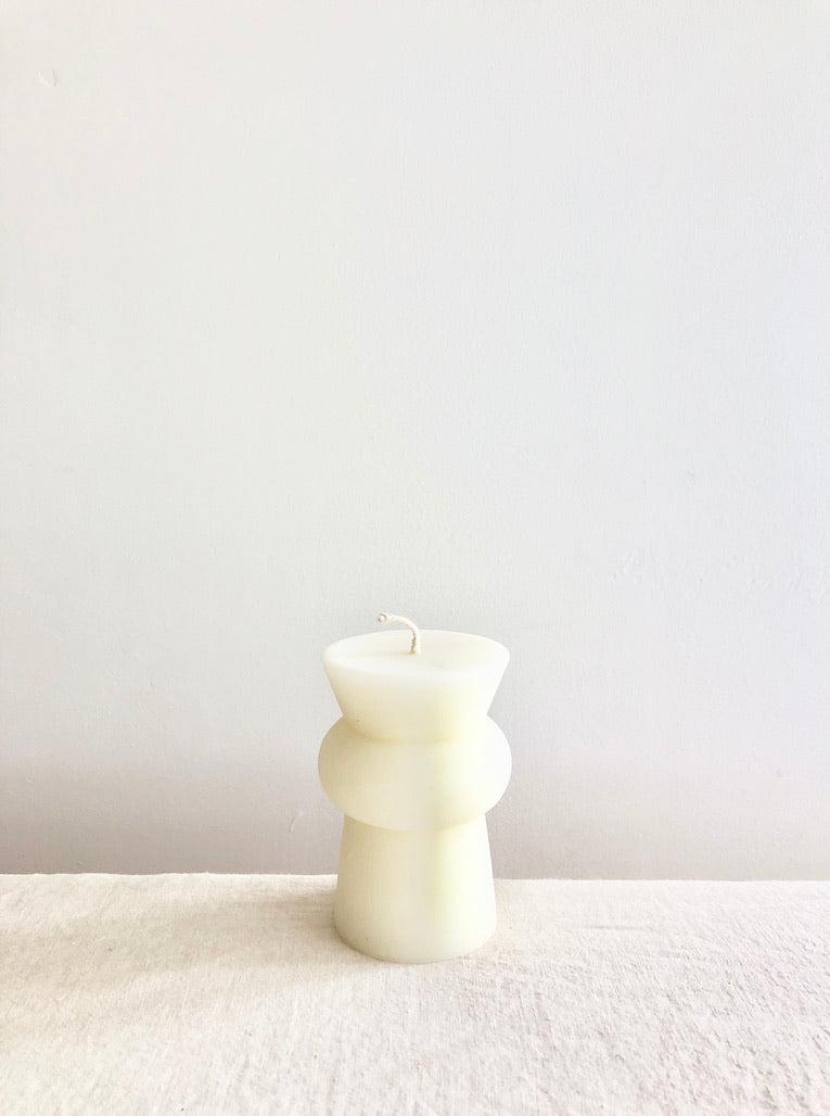 Totem Pillar Candle - Small Cream