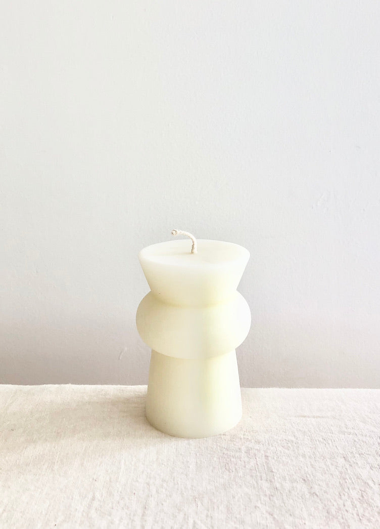 Totem Pillar Candle - Small Cream