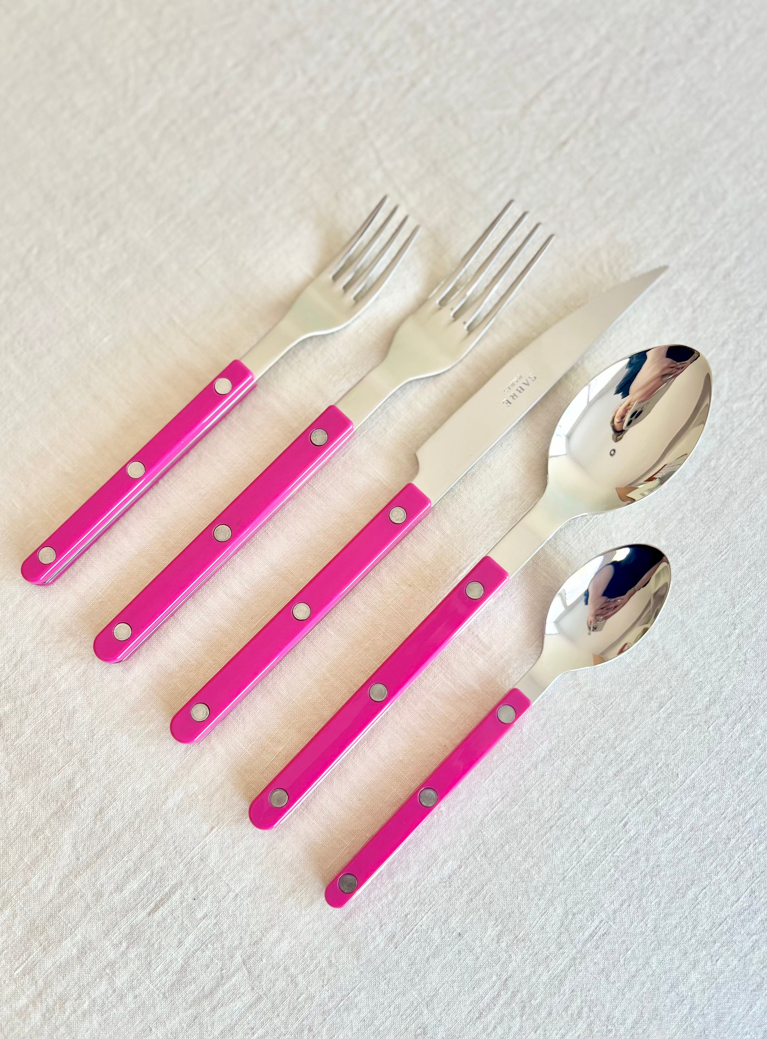 Bistro Raspberry Flatware - 5 piece set