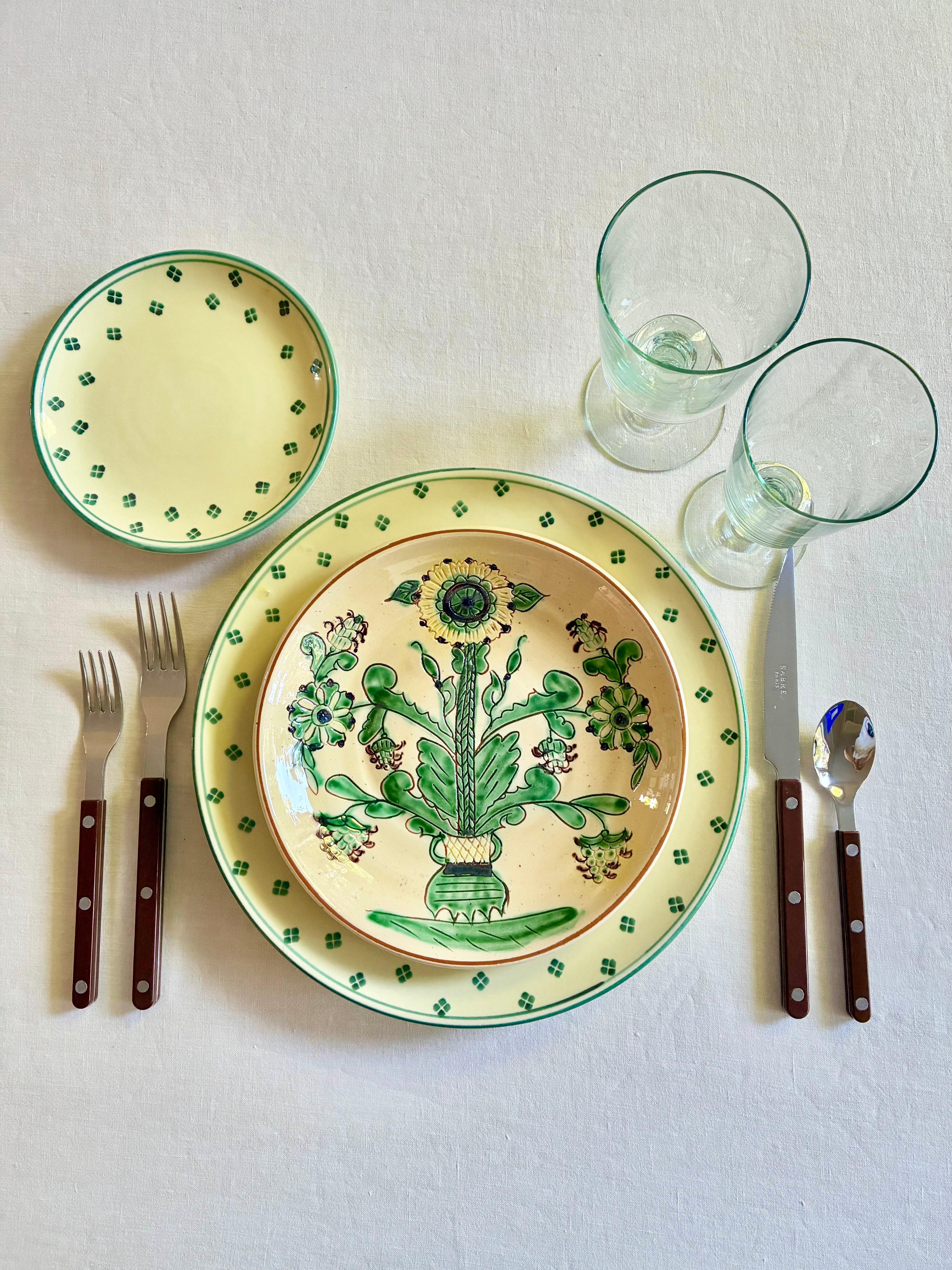 Bukowina Romanian Sunflower 8" Plate S/4