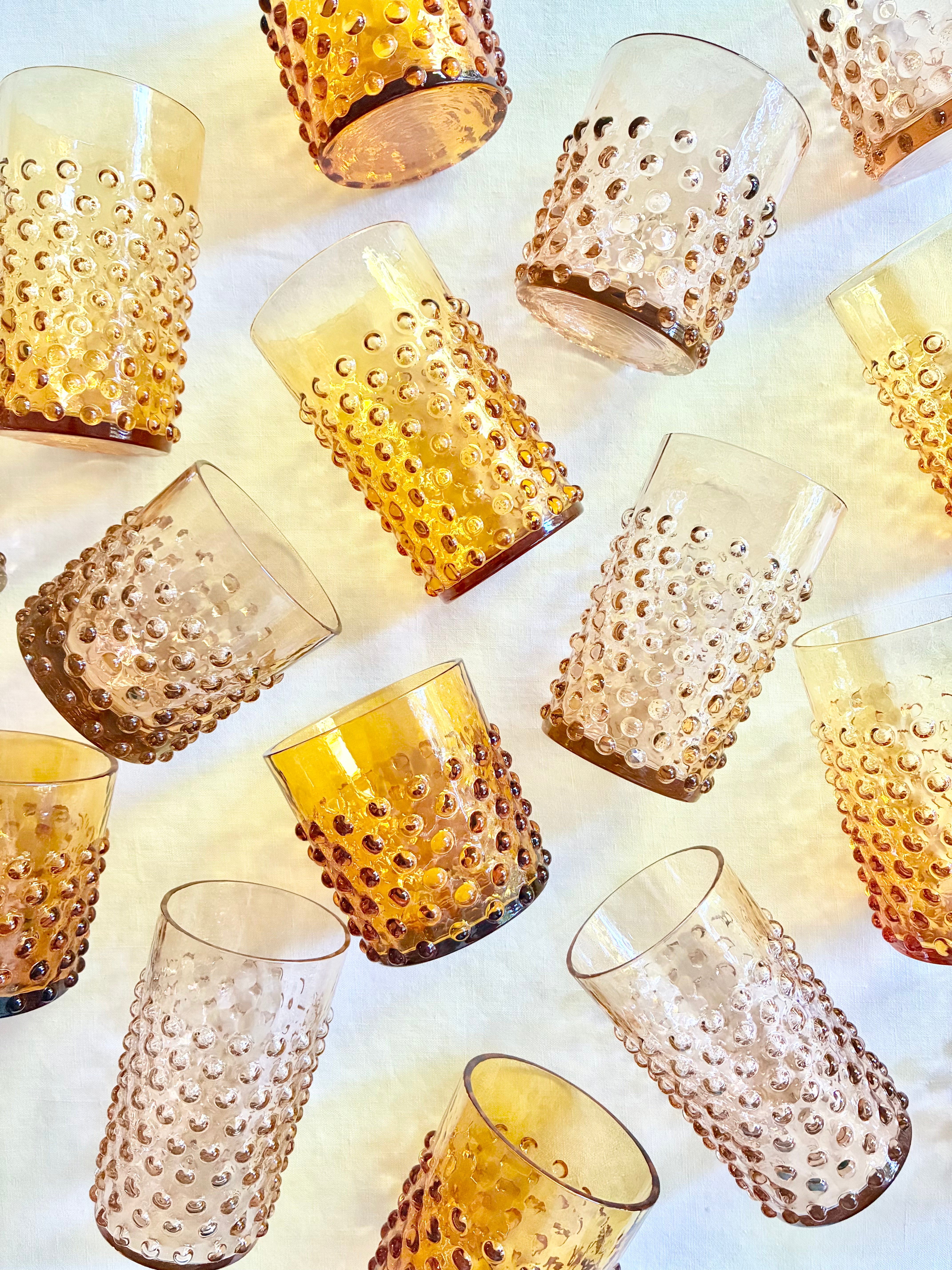 Hobnail Tumblers S/4 - Bronze