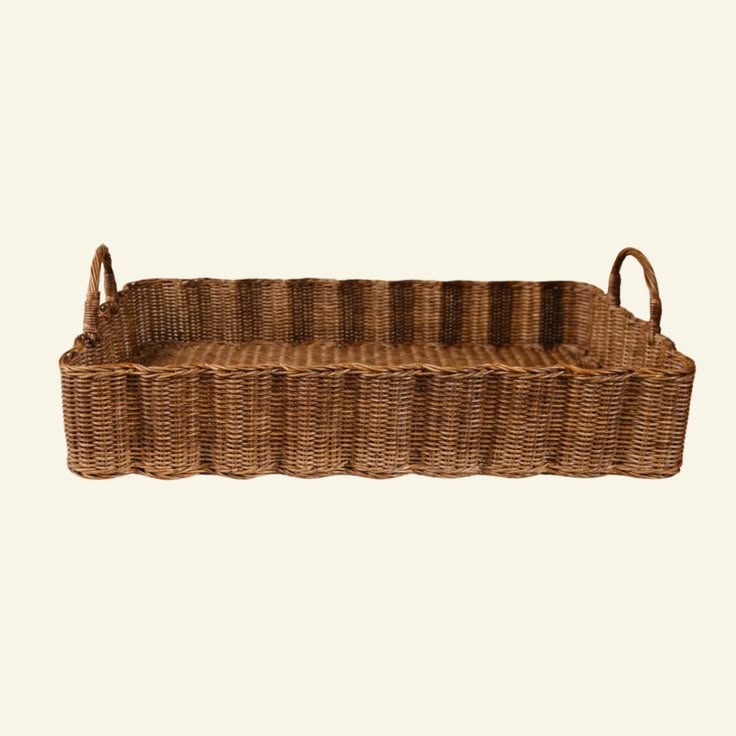 Nina Rattan Tray - Large - Teak