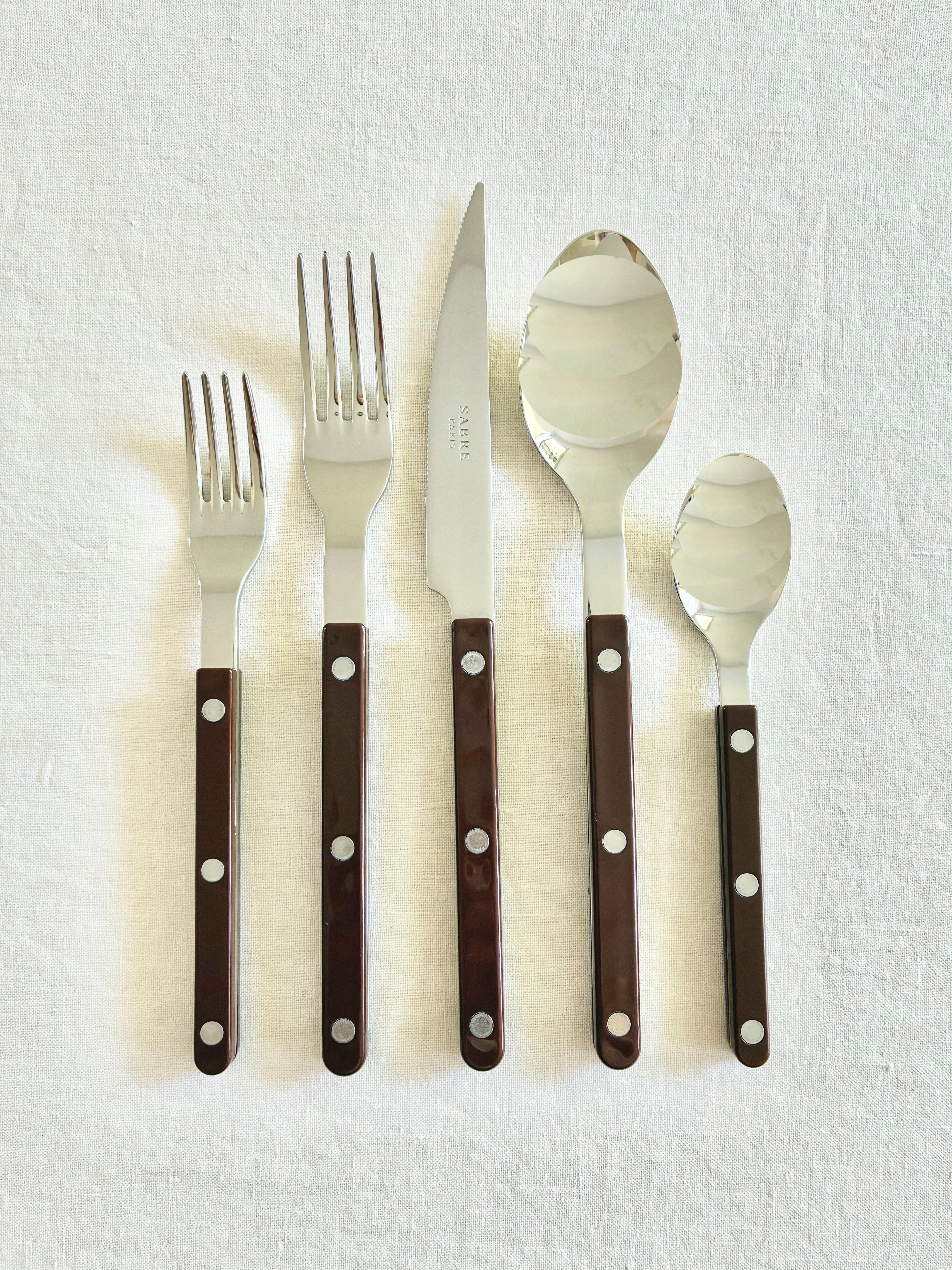 Bistro Chocolate Flatware - 5 piece set