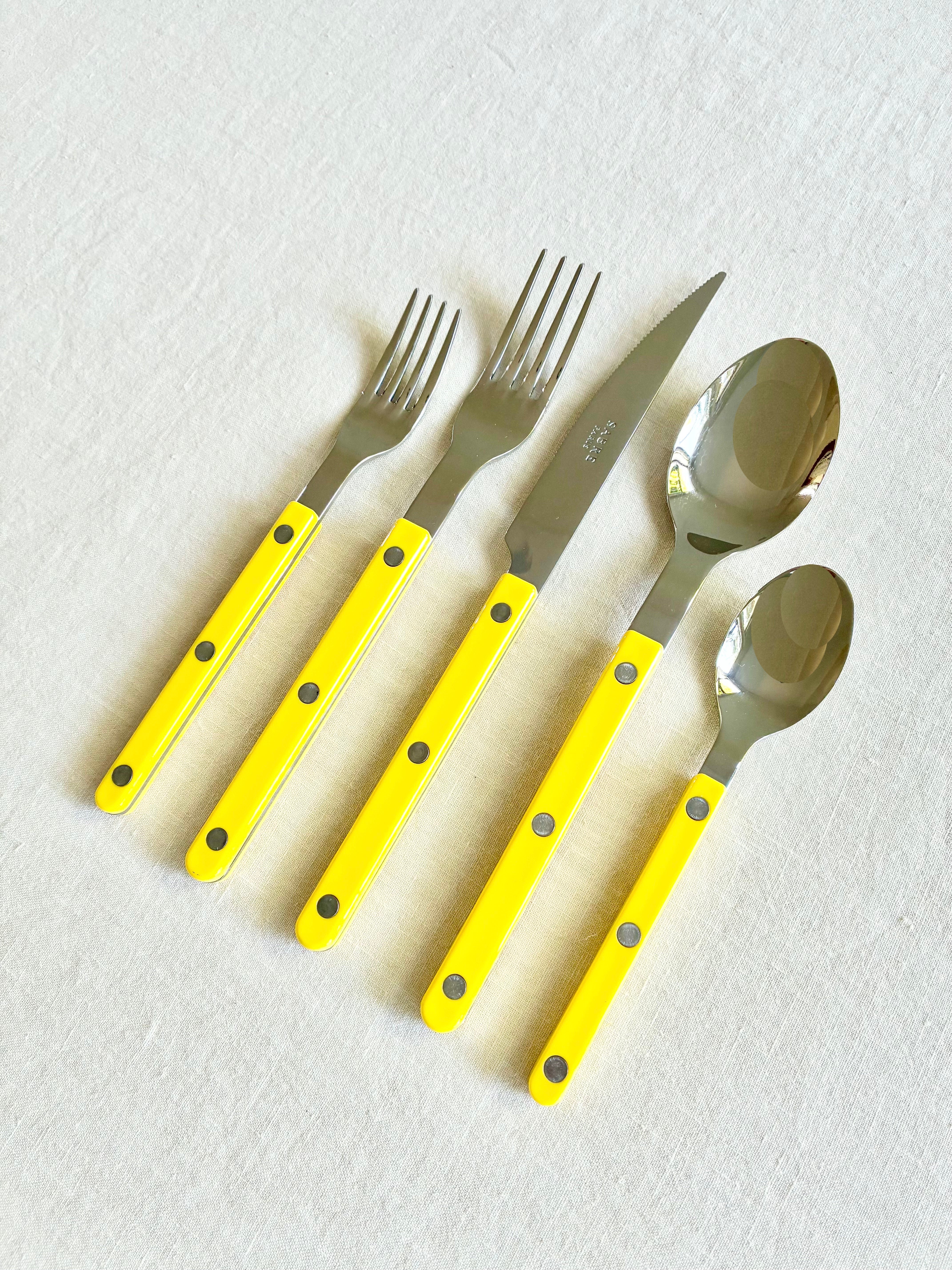 Bistro Yellow Flatware - 5 piece set