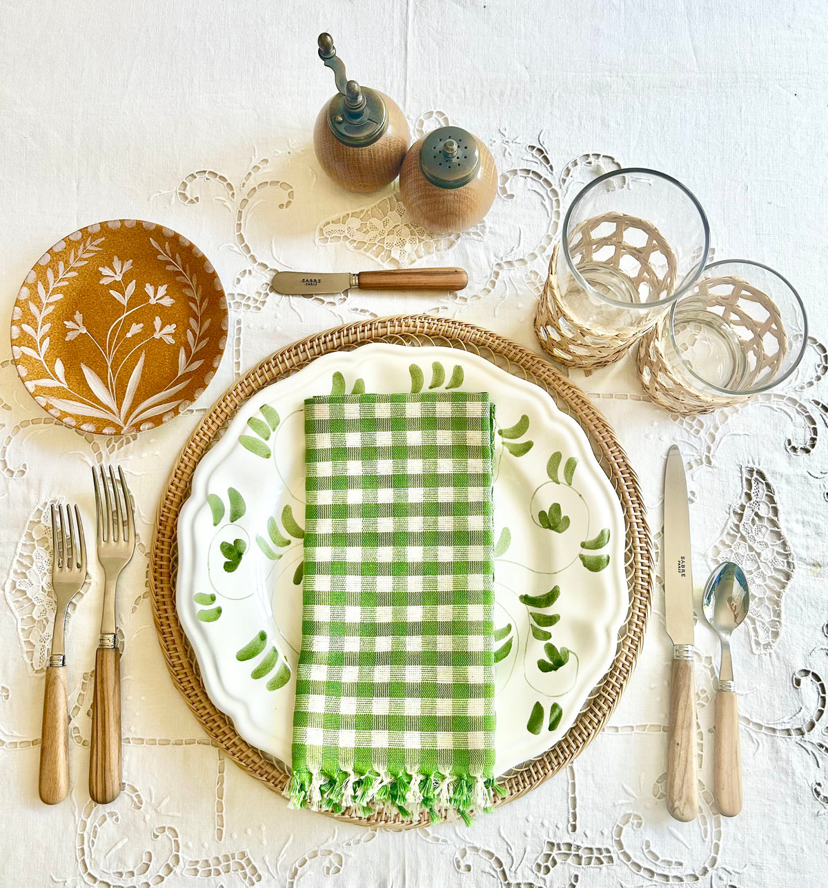 Kristin Green Gingham - S/4