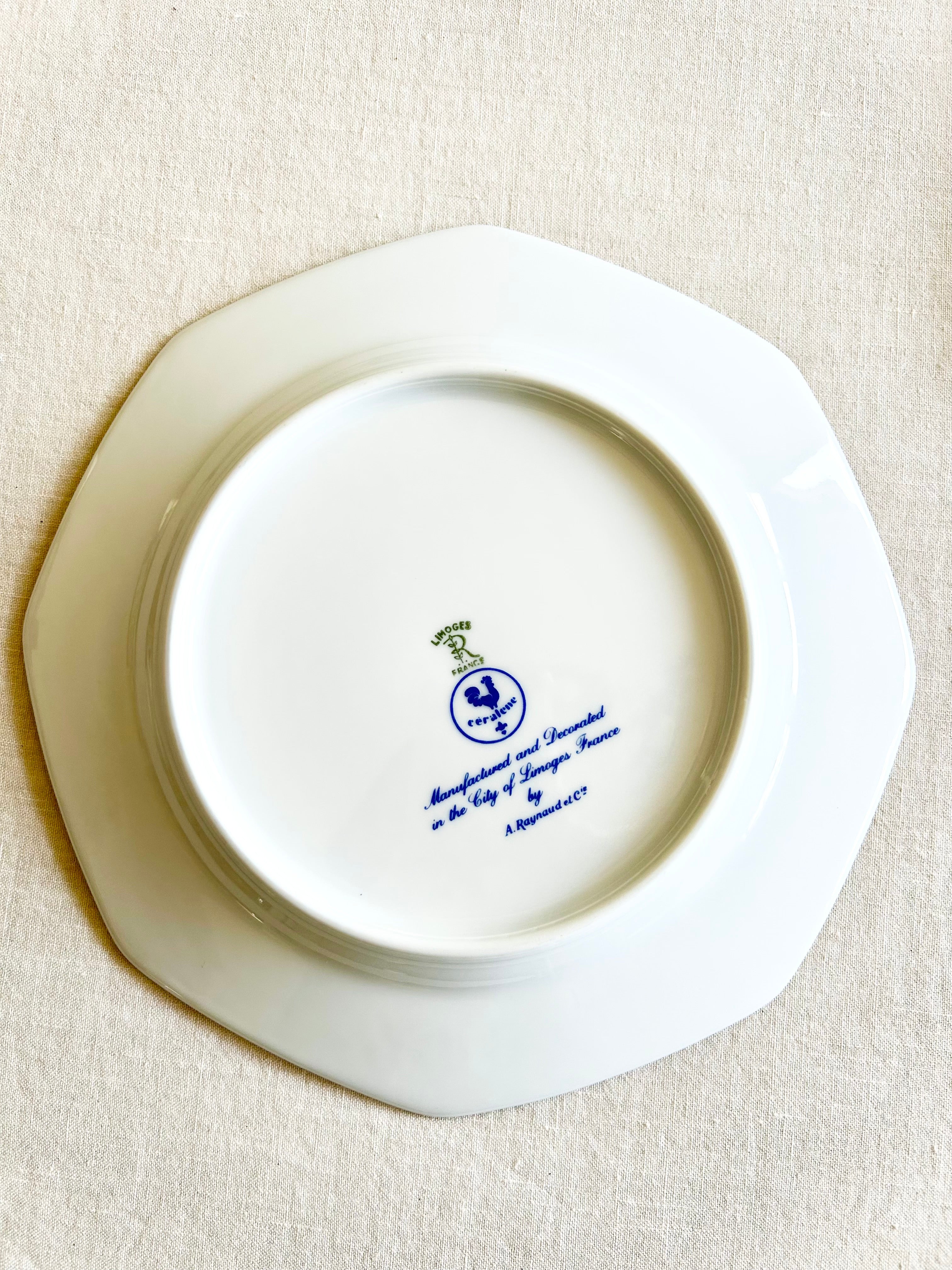 Historic Limoges Ceralene Luncheon Plates S/4