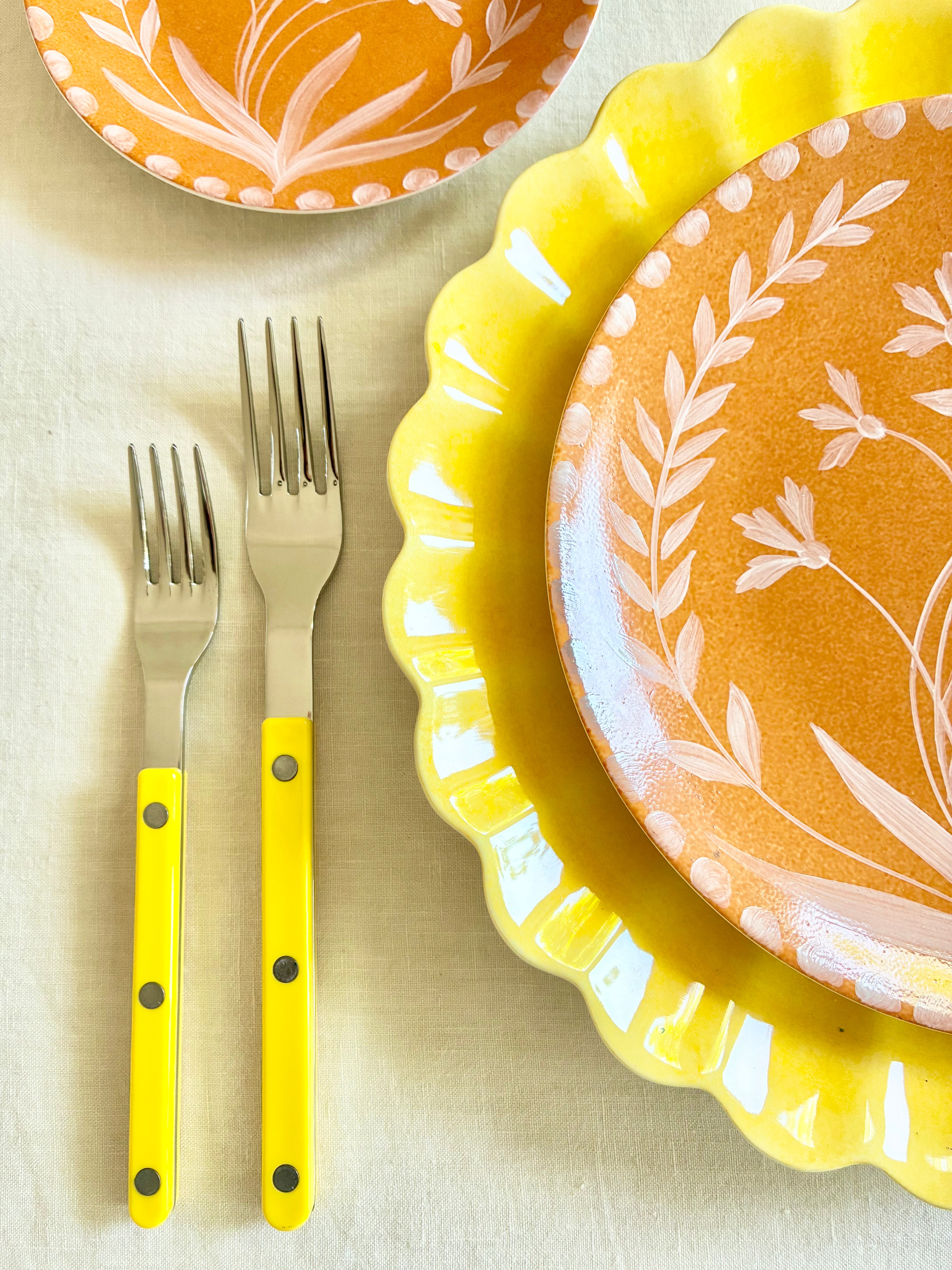 Bistro Yellow Flatware - 5 piece set