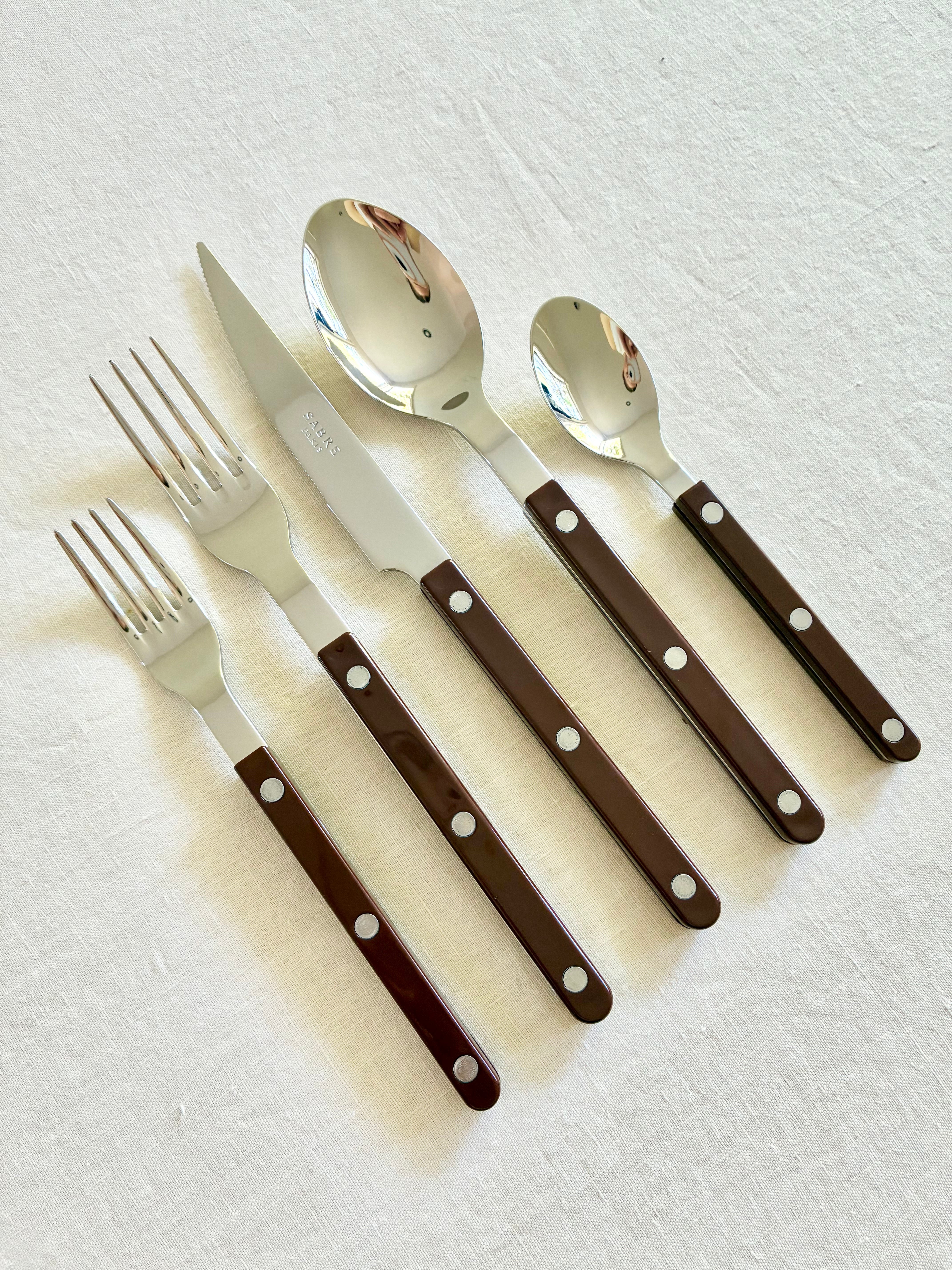 Bistro Chocolate Flatware - 5 piece set