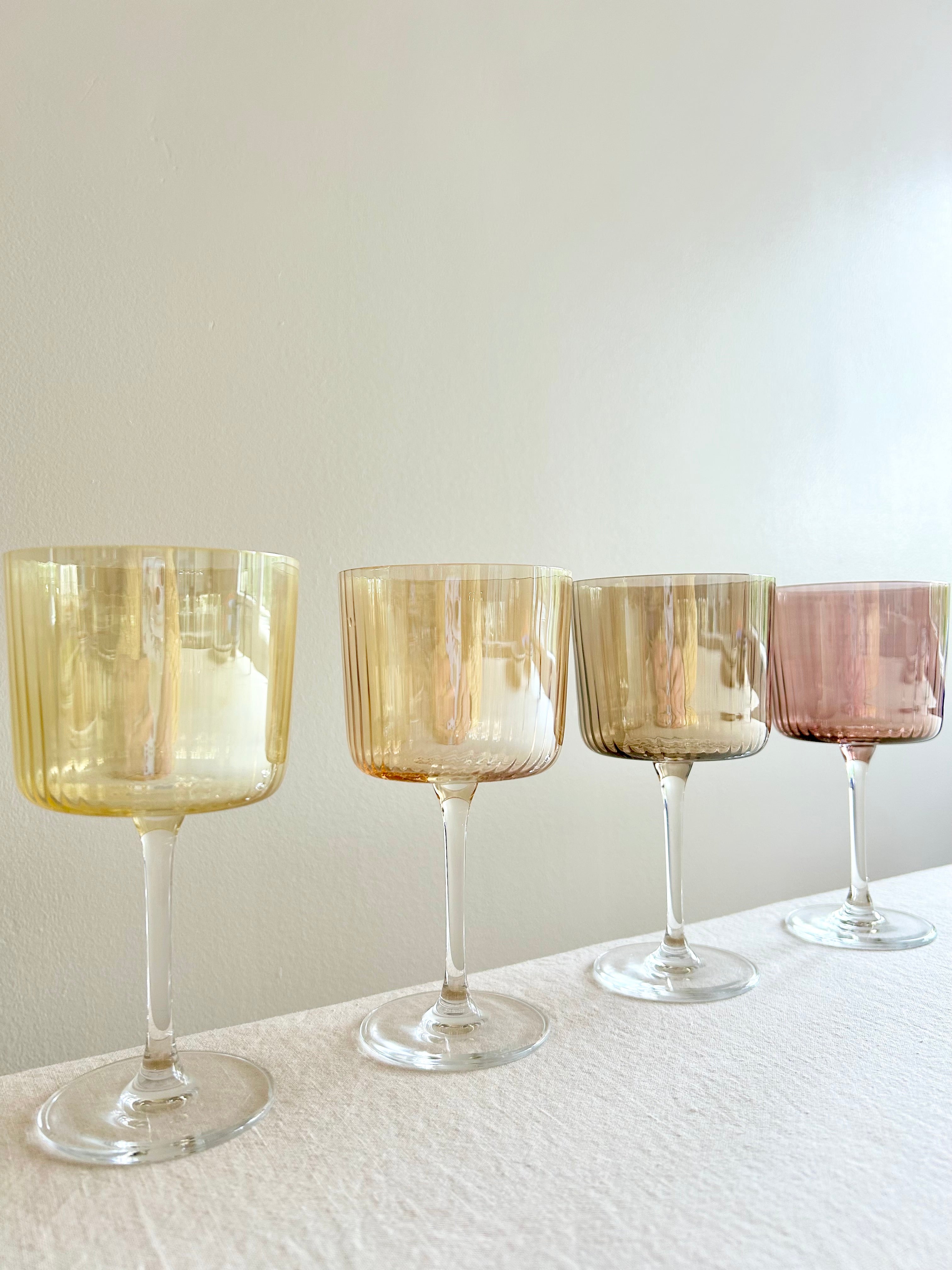 Gems Wine Glass - Amber S/4