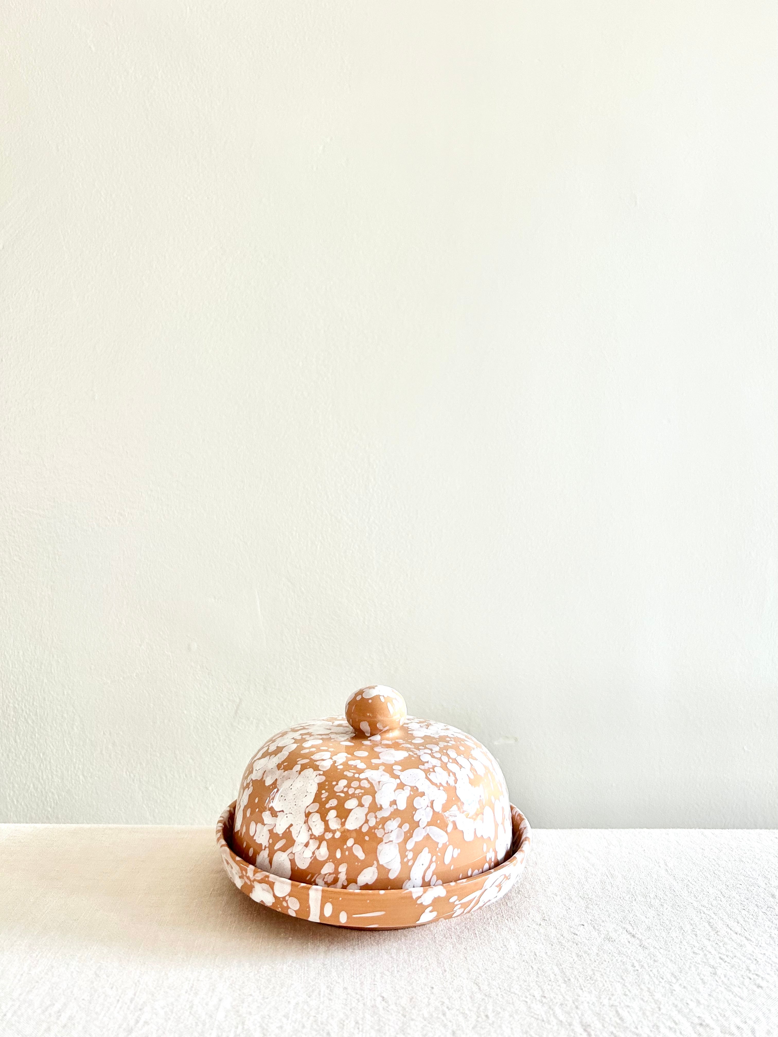 Pompeii Covered Butter Dish - Sienna