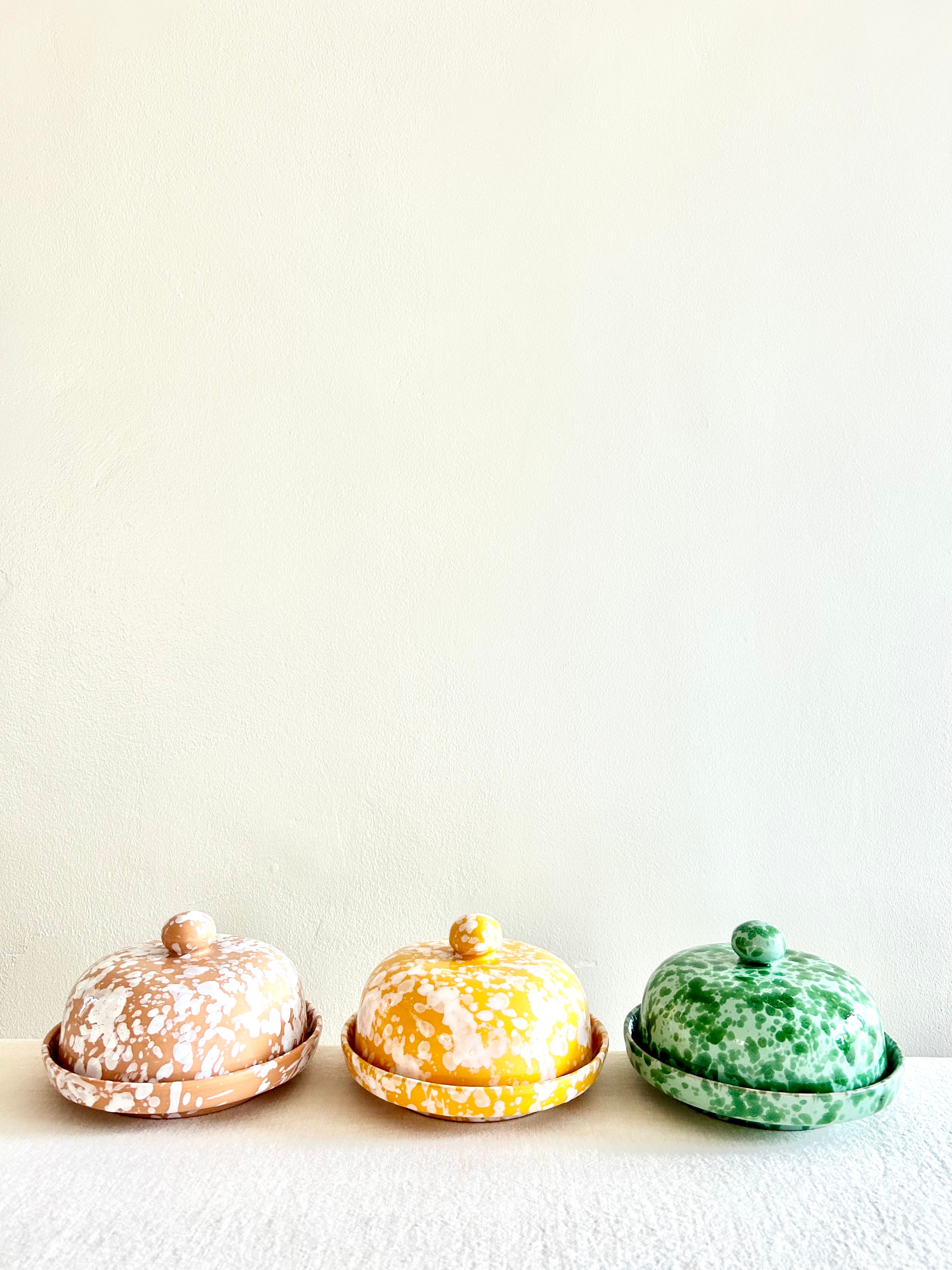 Pompeii Covered Butter Dish - Yolk