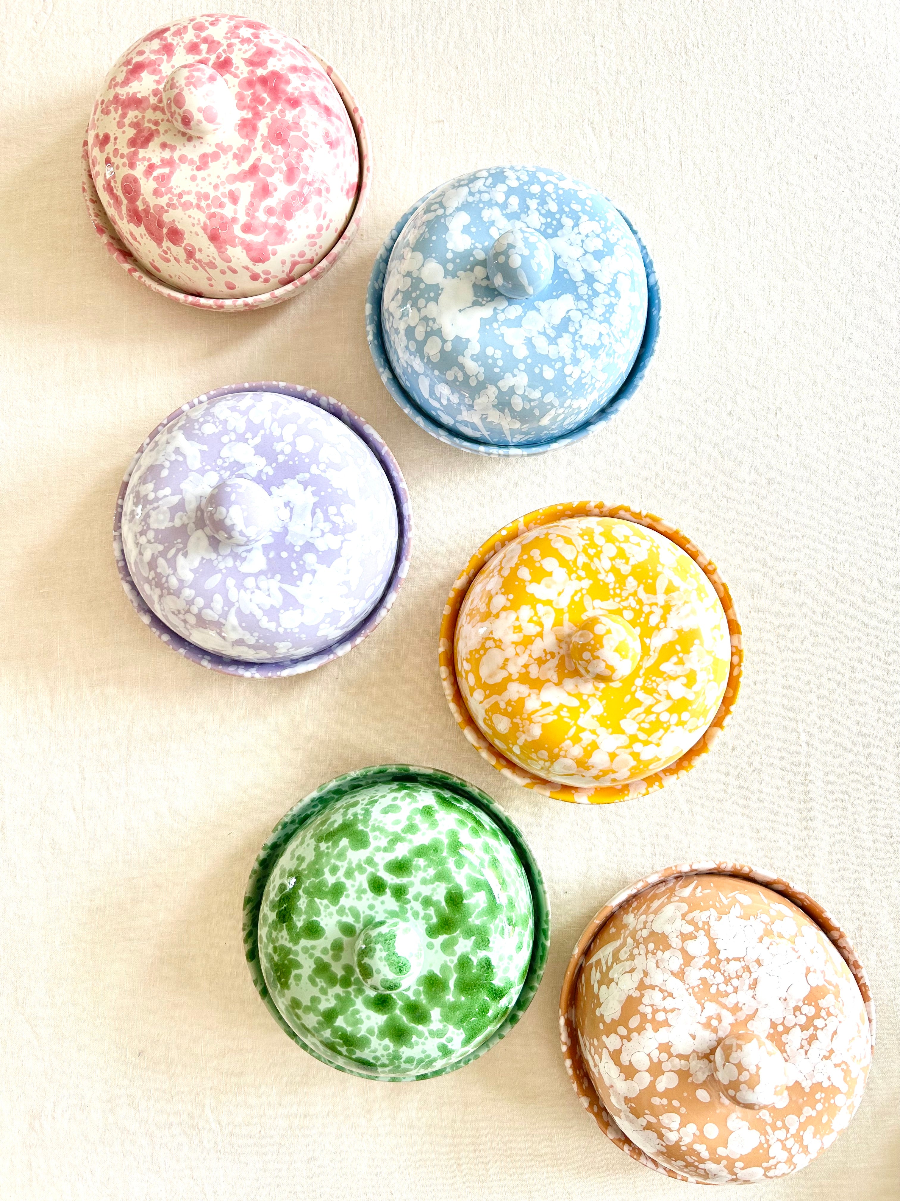 Pompeii Covered Butter Dish - Jade