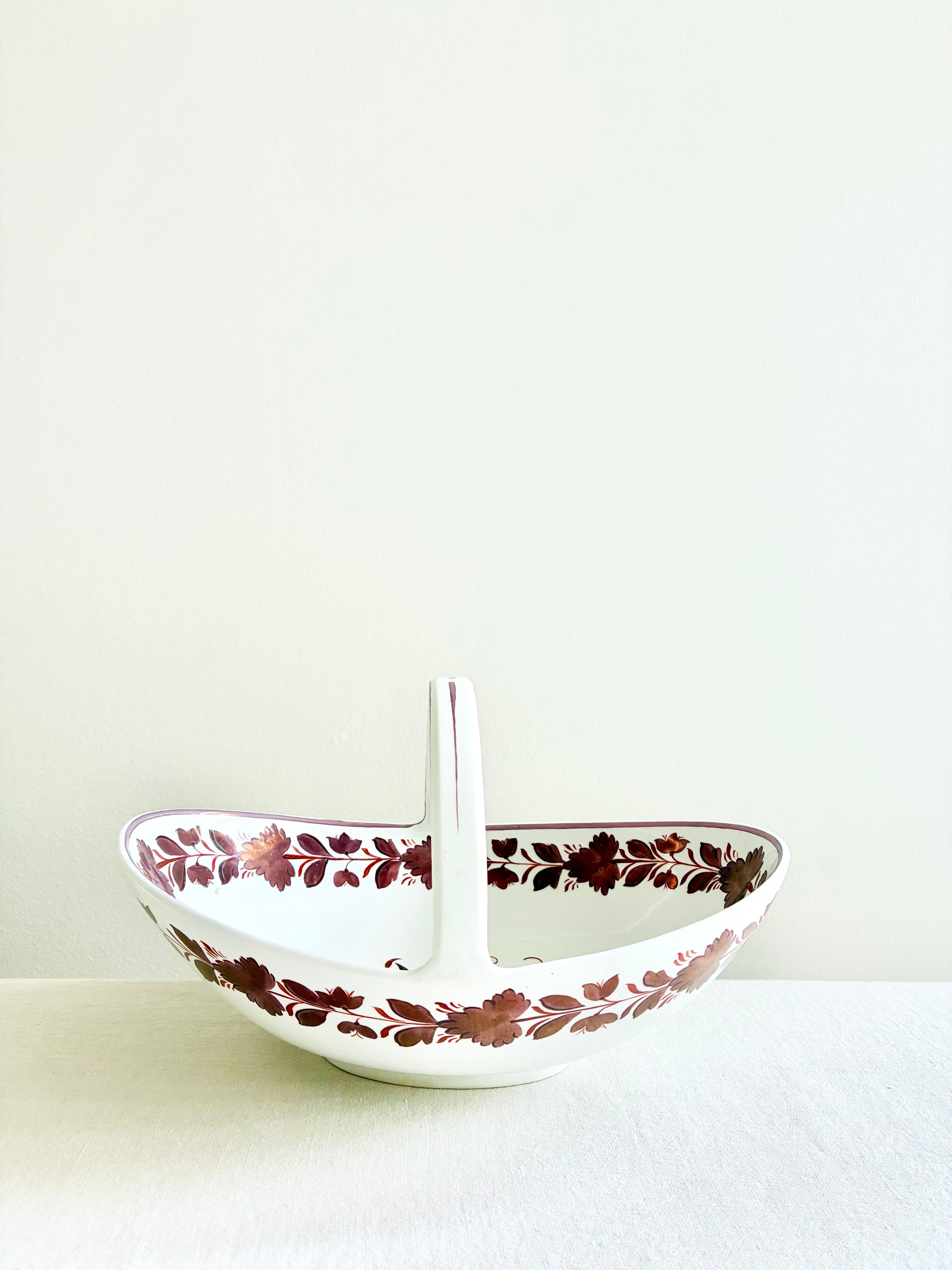 Historic Wedgwood Lustre Ware Dessert Basket