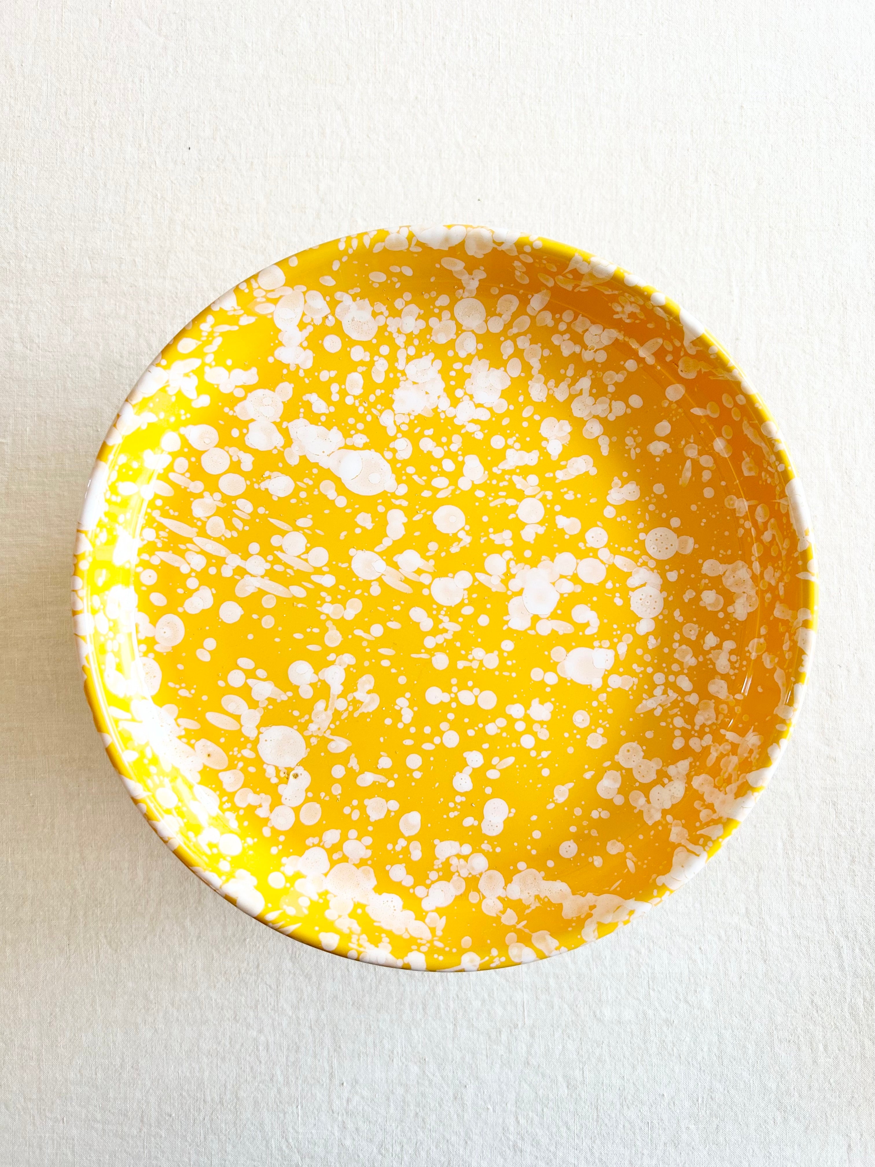 Pompeii Footed Cake Plate - Yolk - 10"