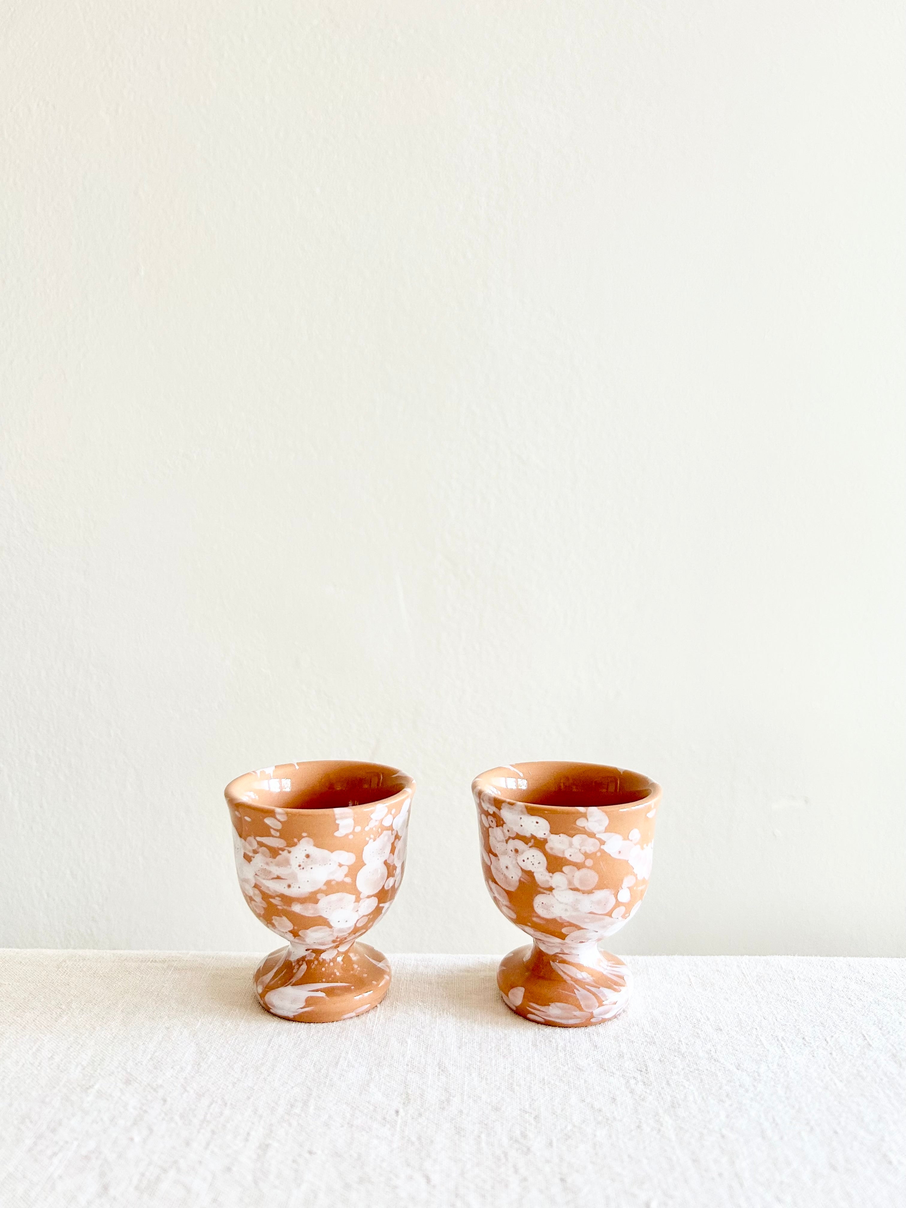 Pompeii Egg Cups S/2 - Sienna