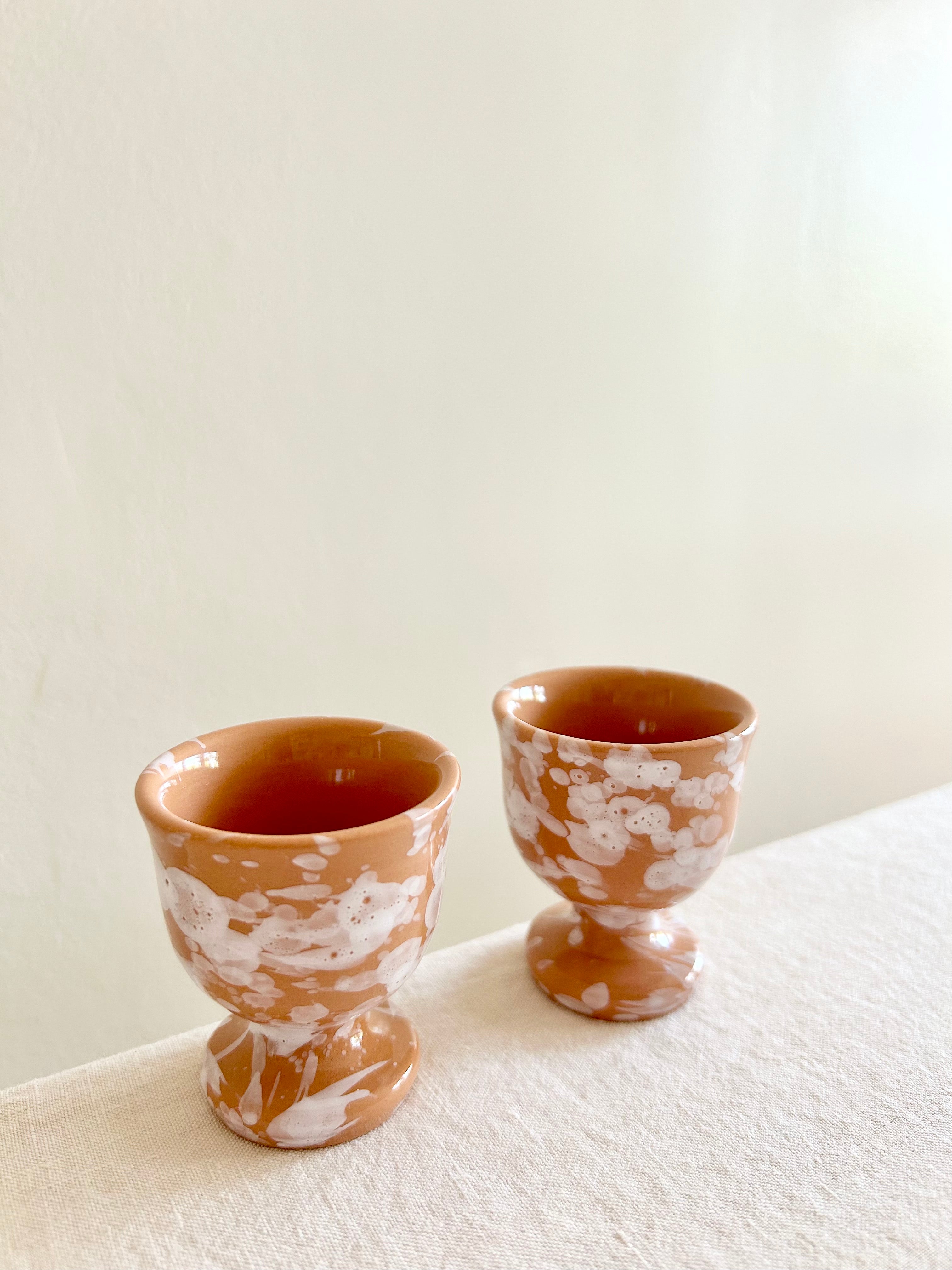 Pompeii Egg Cups S/2 - Sienna