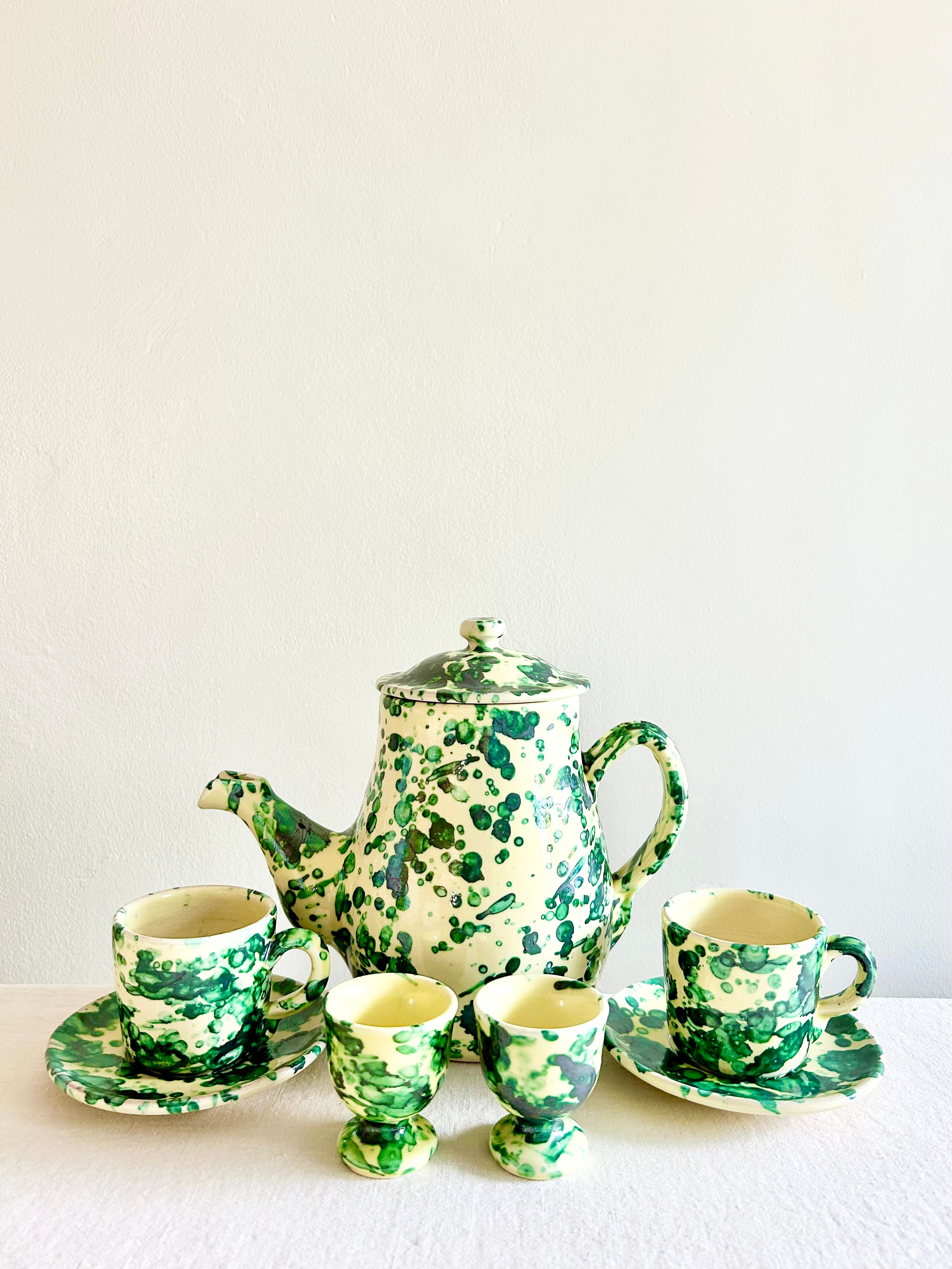 Pompeii Coffee Pot - Emerald