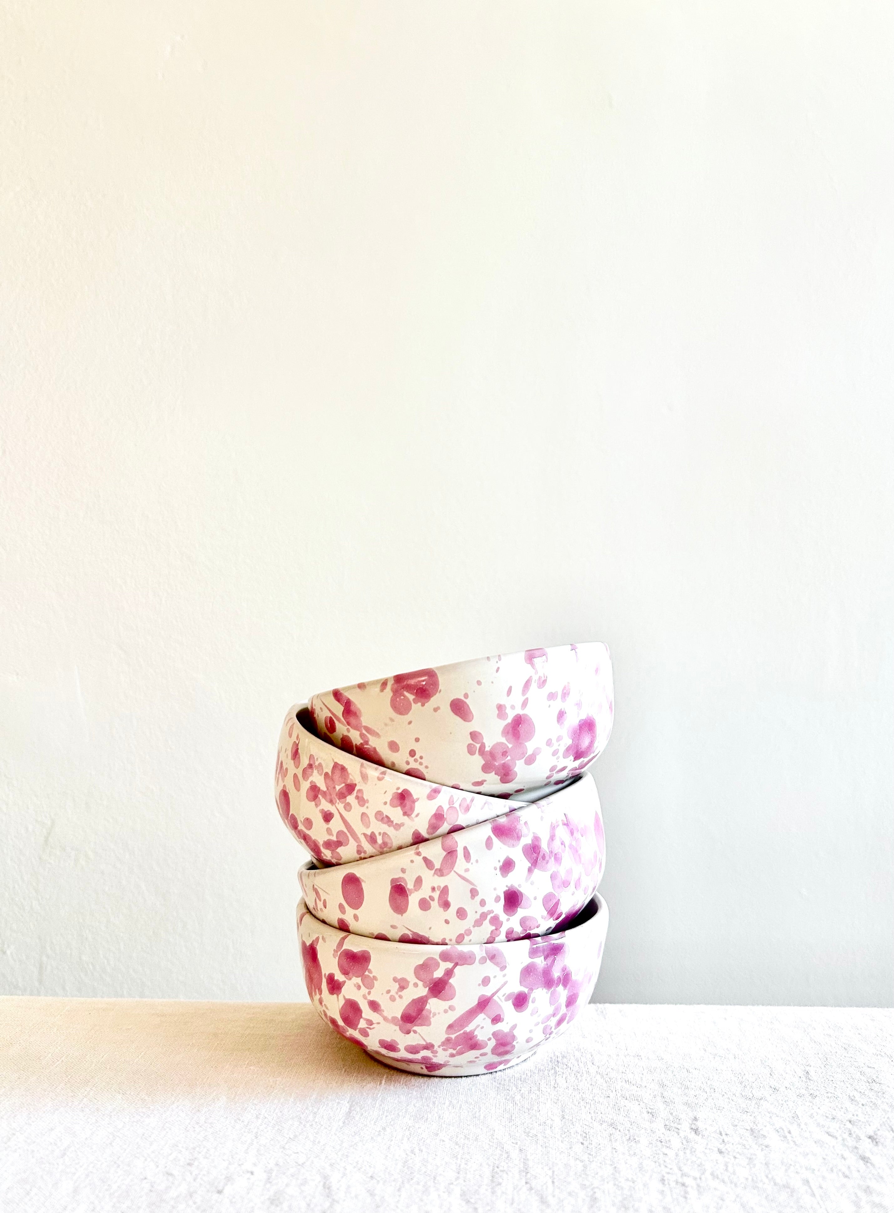 Pompeii Snack Bowls- Peony- S/4