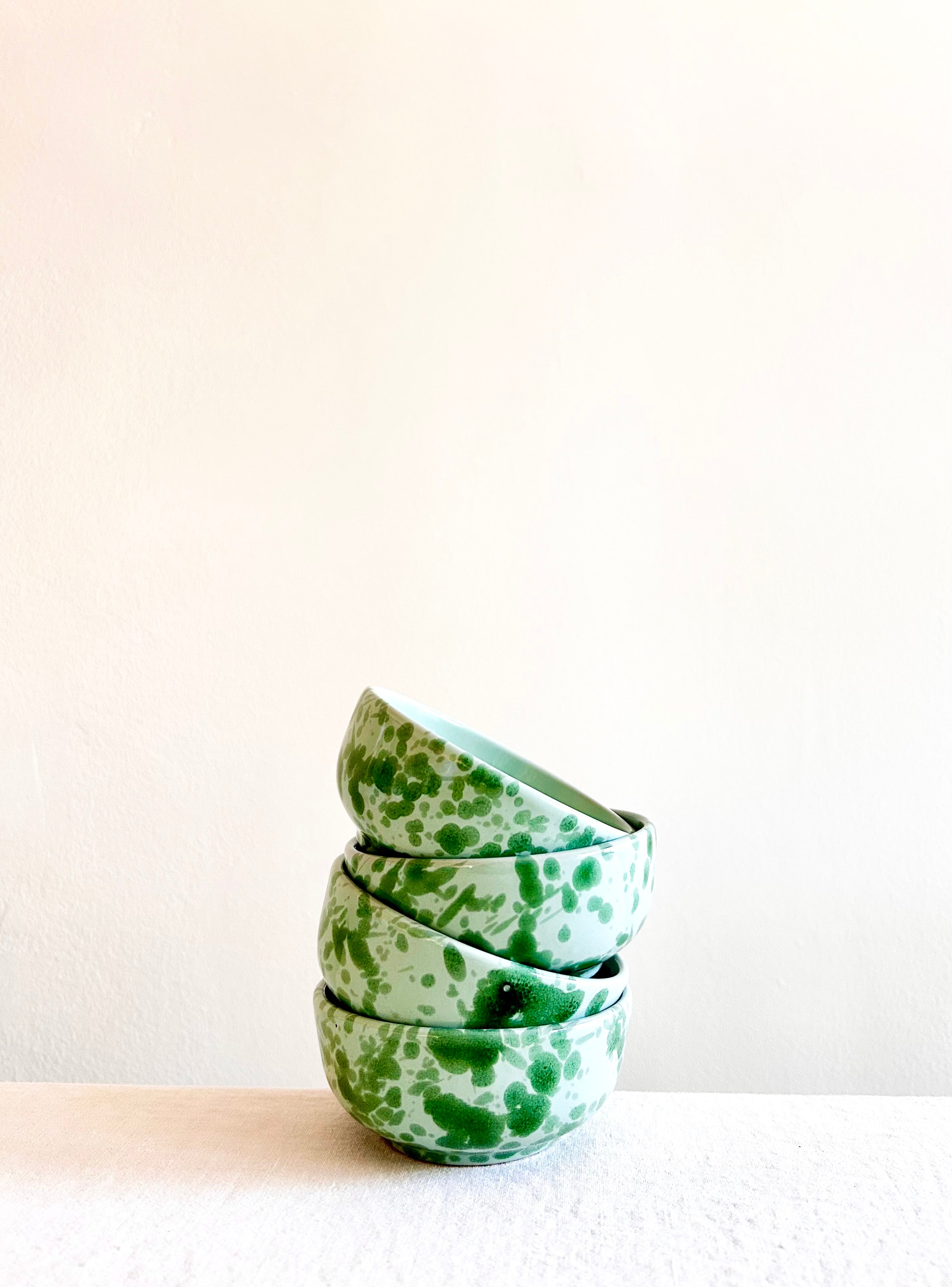 Pompeii Snack Bowls- Jade - S/4