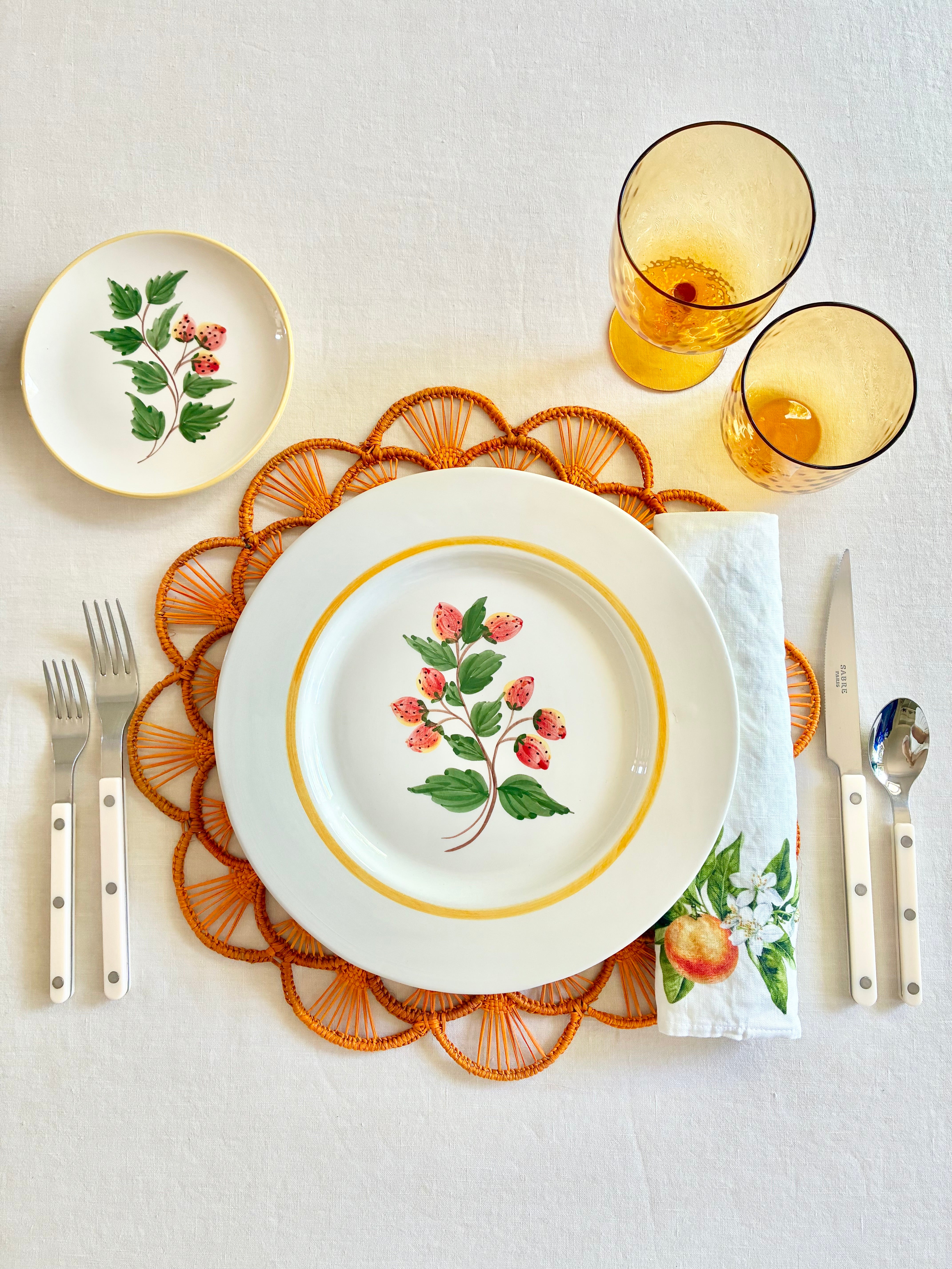 Ojal Placemat - Mustard S/4